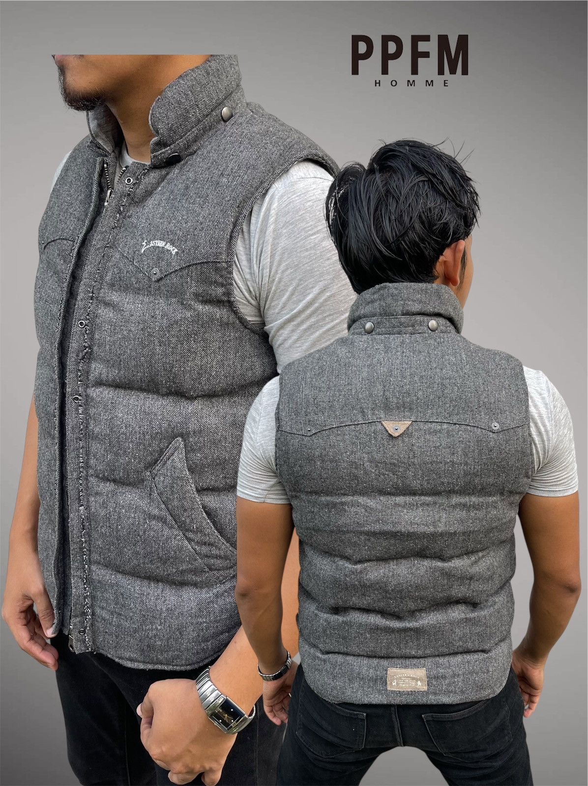 PPFM PPFM MEN'S EASTERN ROCK DOWN VEST JACKET Size US M / EU 48-50 / 2 - 1 Thumbnail