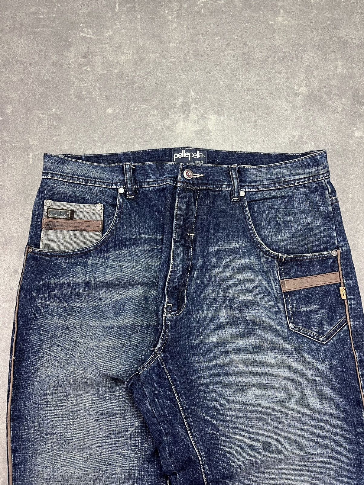 Pelle Pelle Pelle Pelle Marc Buchanan Vintage Baggy Heavy Denim Jeans 38 Size US 38 / EU 54 - 5 Thumbnail