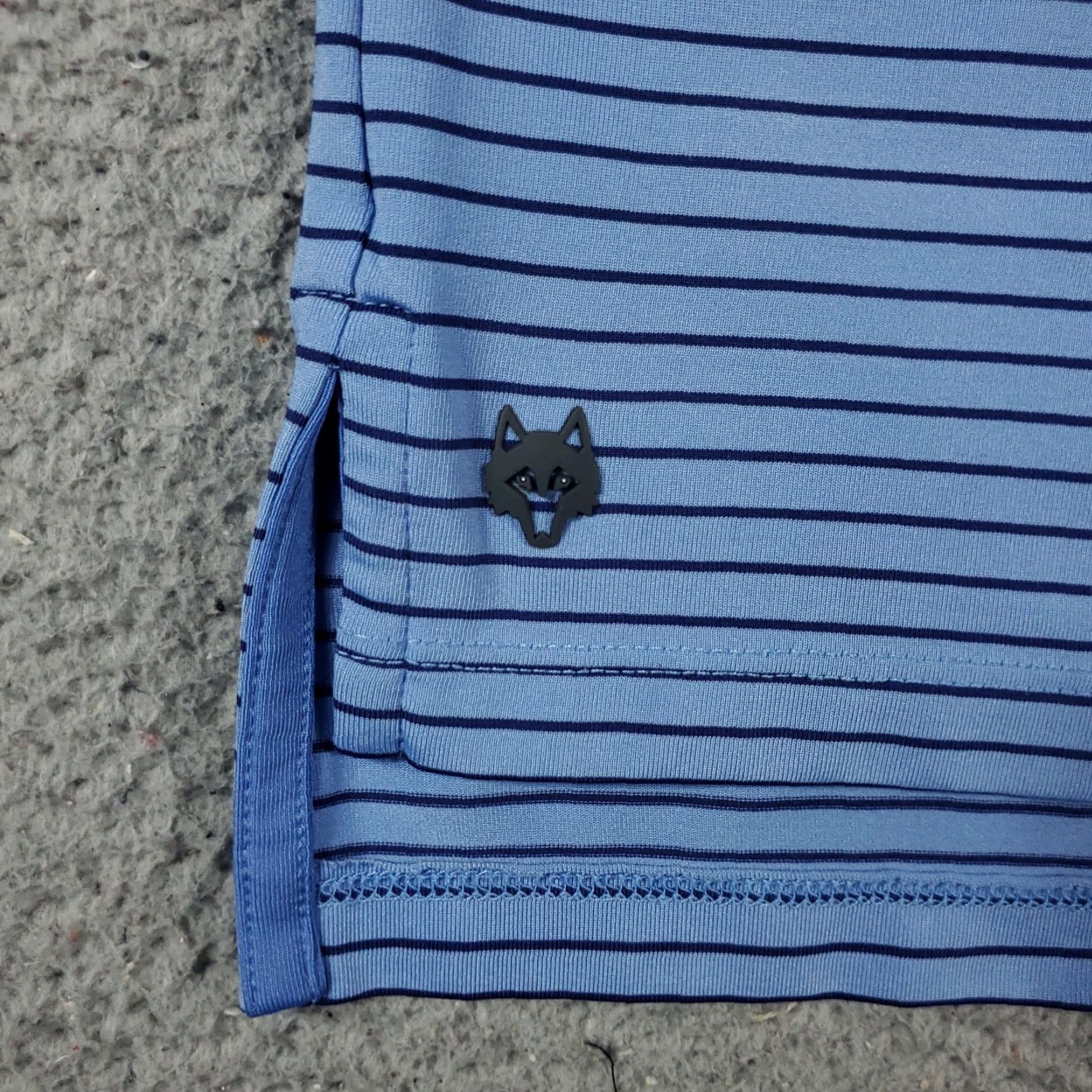 Vintage Greyson Polo Shirt Mens XL Blue Striped Wolf Golf Short Sleeve Polo Size US XL / EU 56 / 4 - 3 Thumbnail