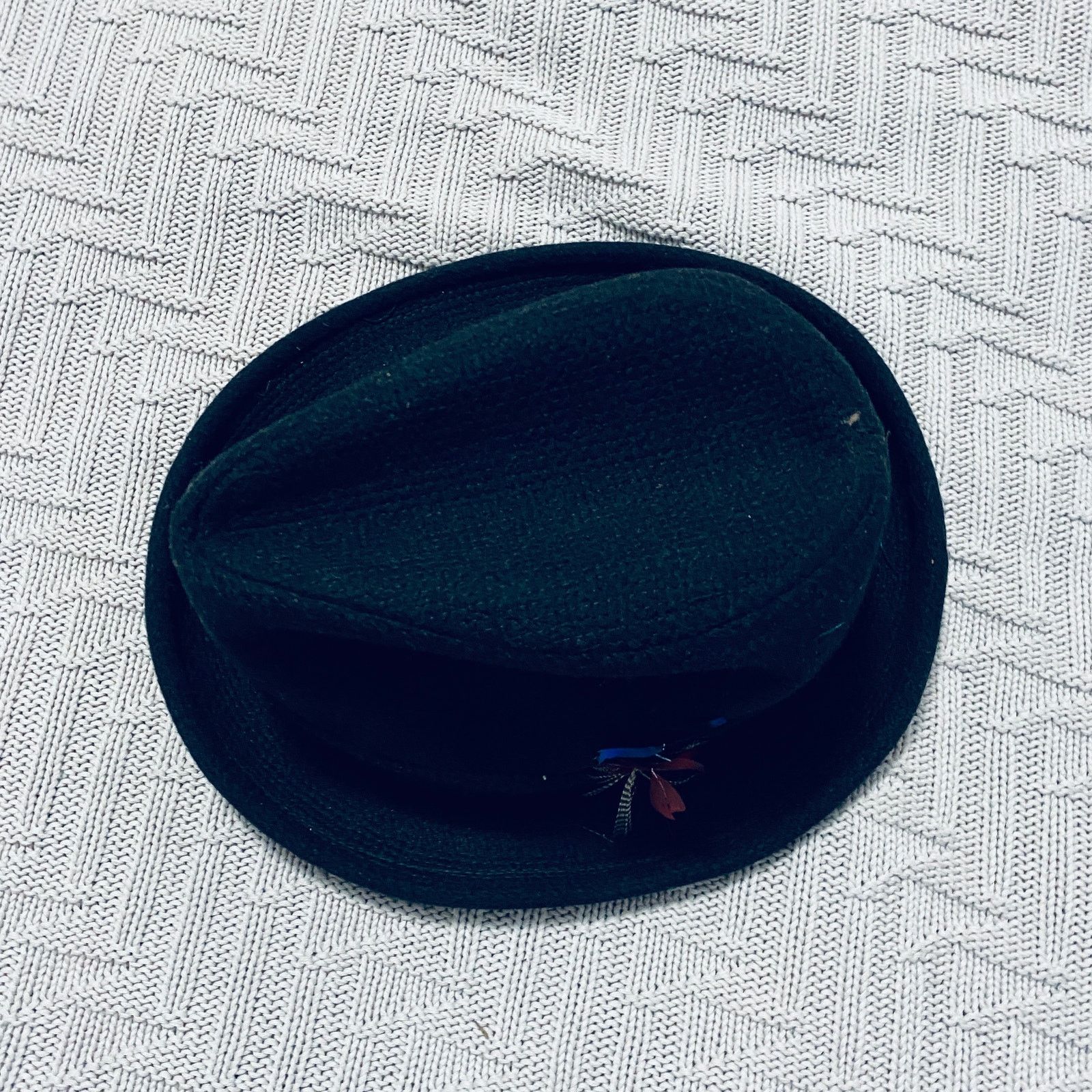 Vintage Vintage black fedora Size ONE SIZE - 2 Thumbnail