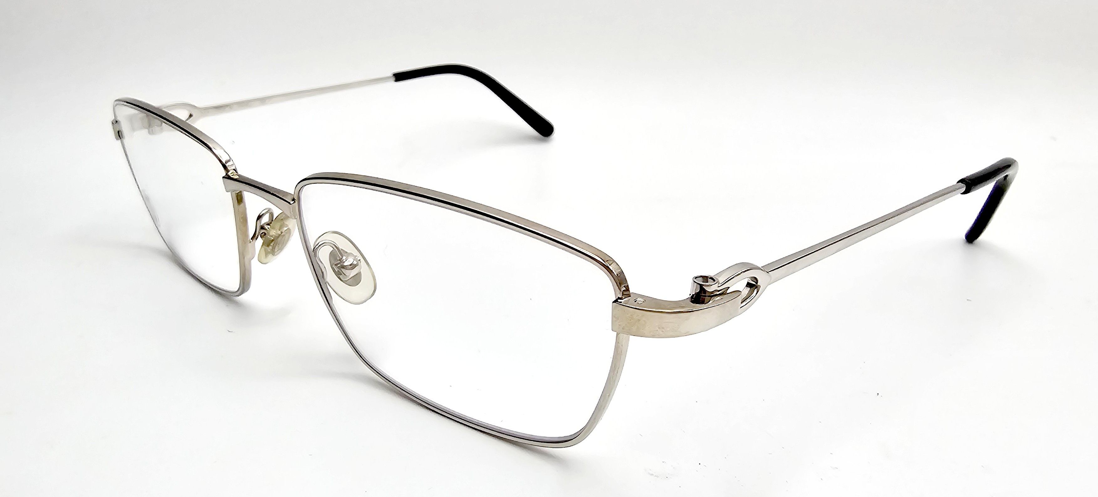 Cartier NEW! Cartier C-Decor Full Rim Silver Glasses Size ONE SIZE - 9 Thumbnail