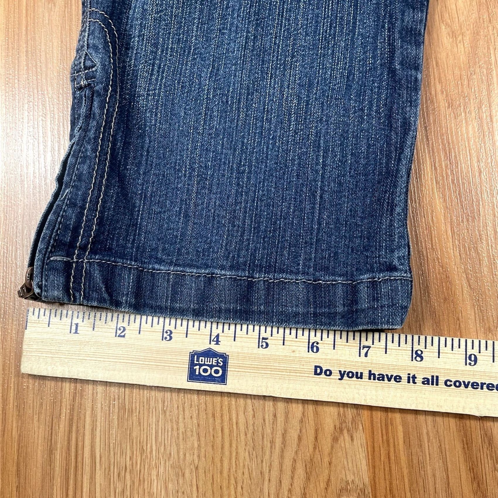 Gloria Vanderbilt Gloria Vanderbilt Denim Capri Shorts Womens 12P Petites Blue Jean Stretch Crop Size 34" / US 12 / IT 48 - 6 Thumbnail