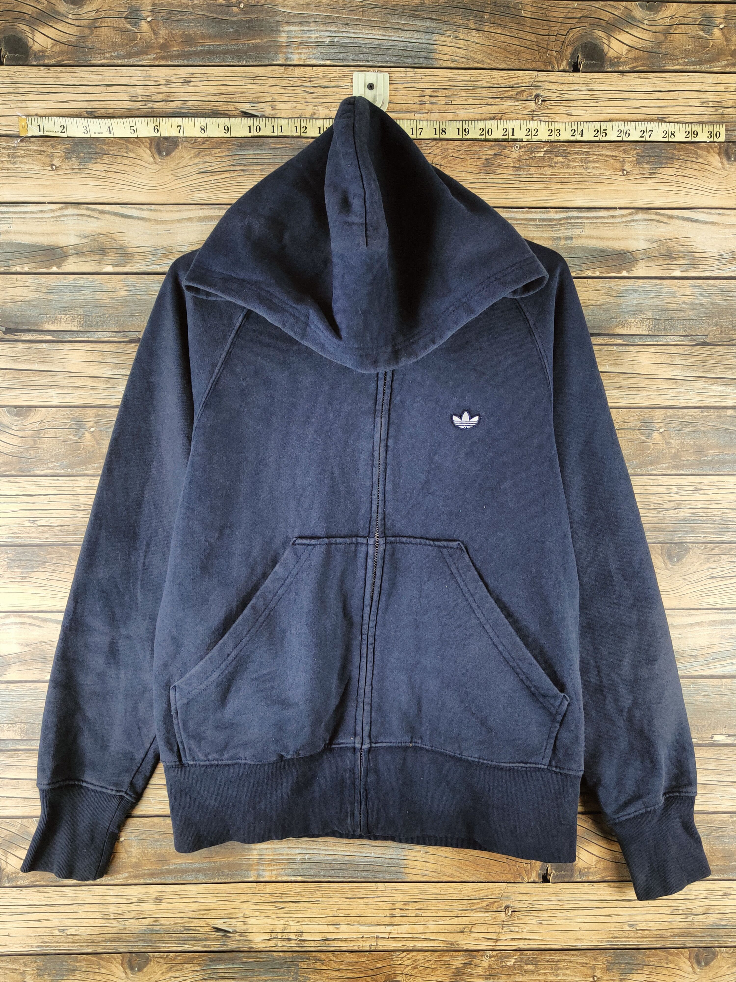 Adidas DL Adidas Vintage Black Hoodie Sweaters #46-207 Size US M / EU 48-50 / 2 - 1 Thumbnail