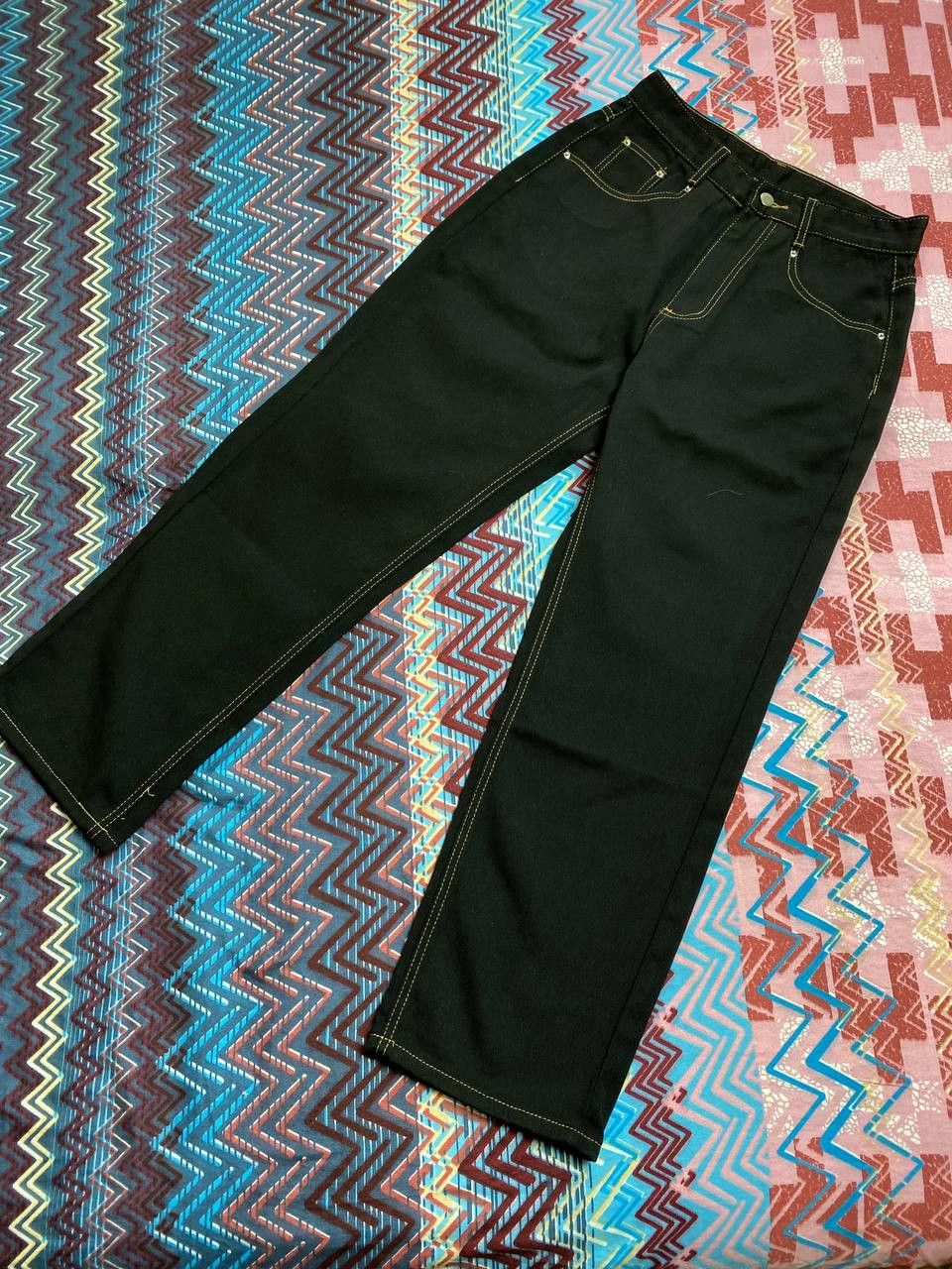 Japanese Brand × Vintage 90's LAGUNA BEACH CRAZY RETRO PUNK Y2K SKULL LOGO JEANS Size US 30 / EU 46 - 11 Thumbnail