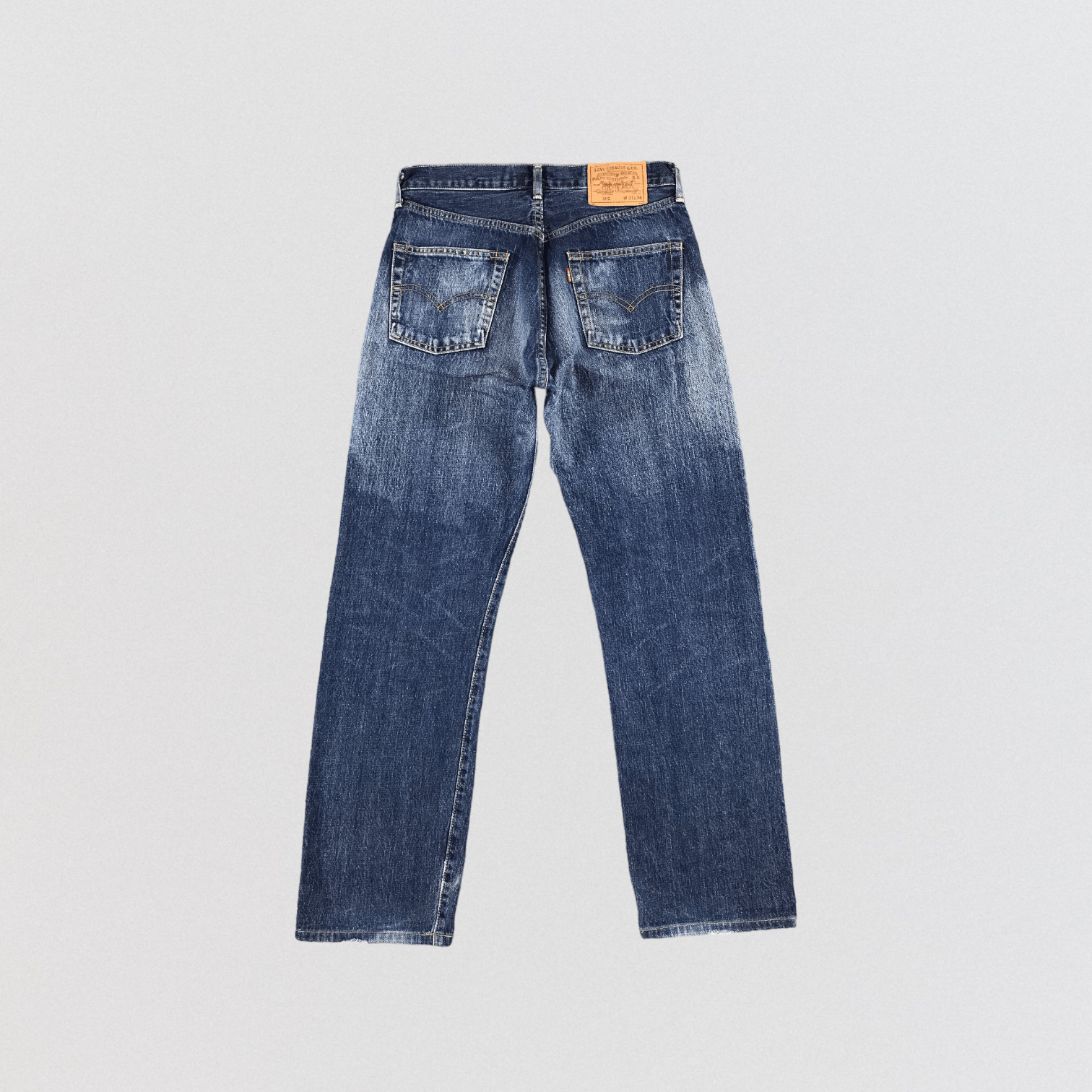 Levi's × Vintage Vintage 90s Big E Redline Levis 502 Jeans-JM1576 Size US 31 - 2 Thumbnail