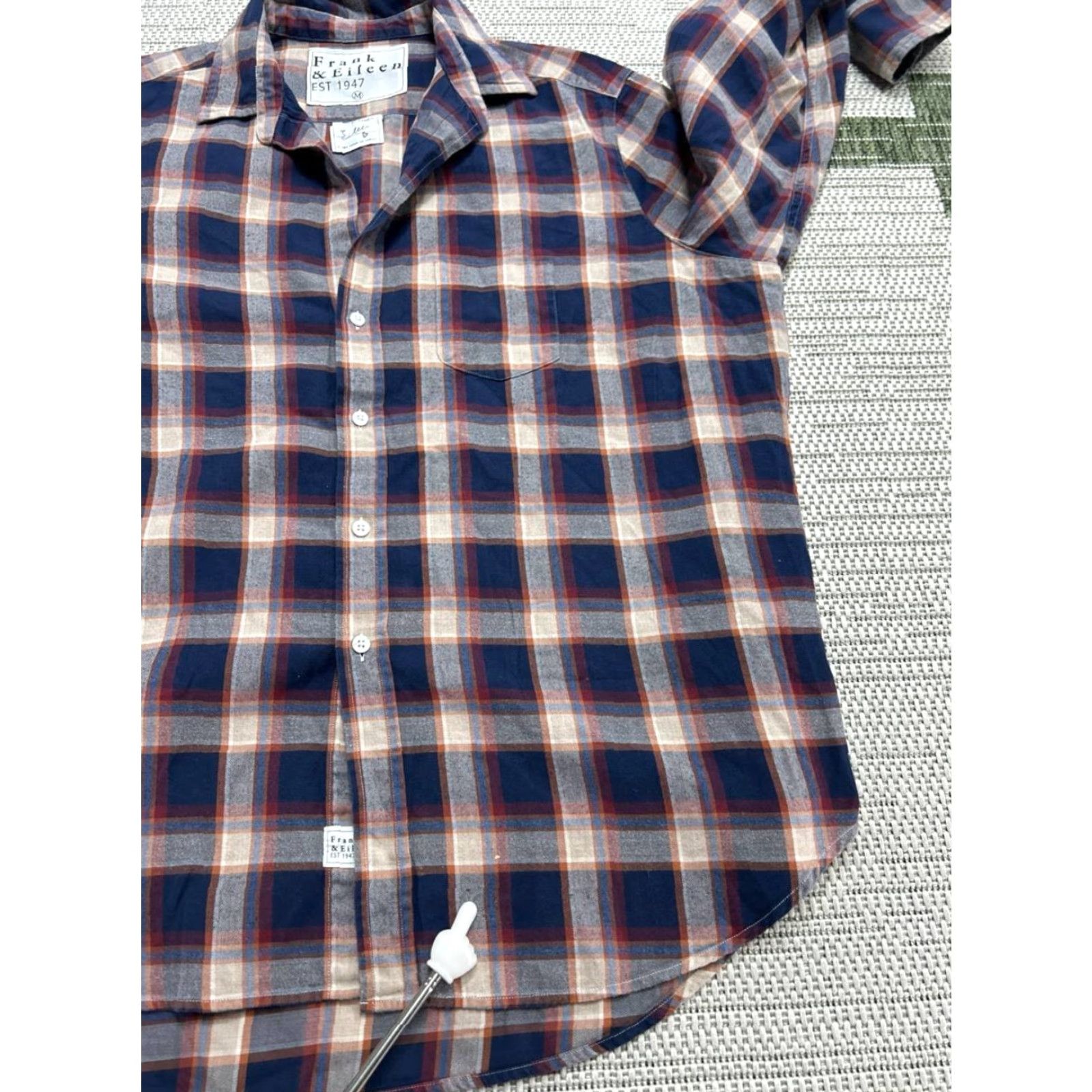 Frank & Eileen Frank & Eileen Shirt Womens Medium Multicolor Cotton Knit Blouse Blouse Long Sleeve Button Collared Casual Spring Summer Fall Mens Womens Girls Boys Size M / US 6-8 / IT 42-44 - 5 Thumbnail