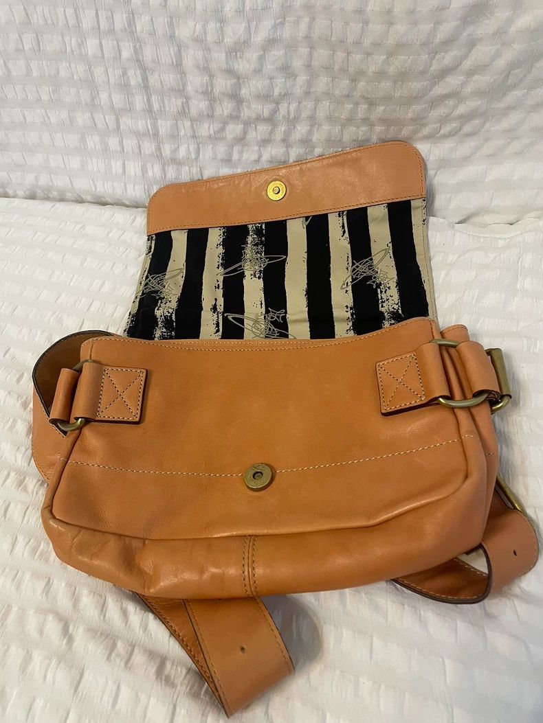 Vivienne Westwood Vivienne Westwood Kacice classic postman leather shoulder Size ONE SIZE - 9 Thumbnail