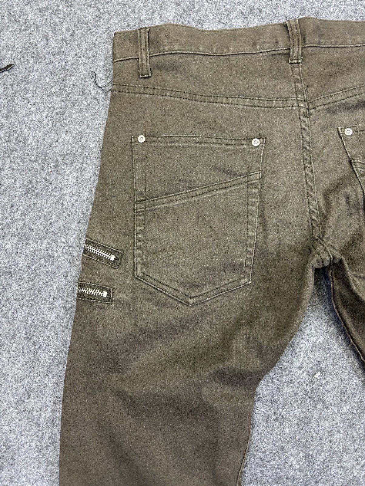 Japanese Brand 💥Curved SuperFlare 💥Bike Star Zipper Style Pant F895 Size US 35 - 11 Thumbnail