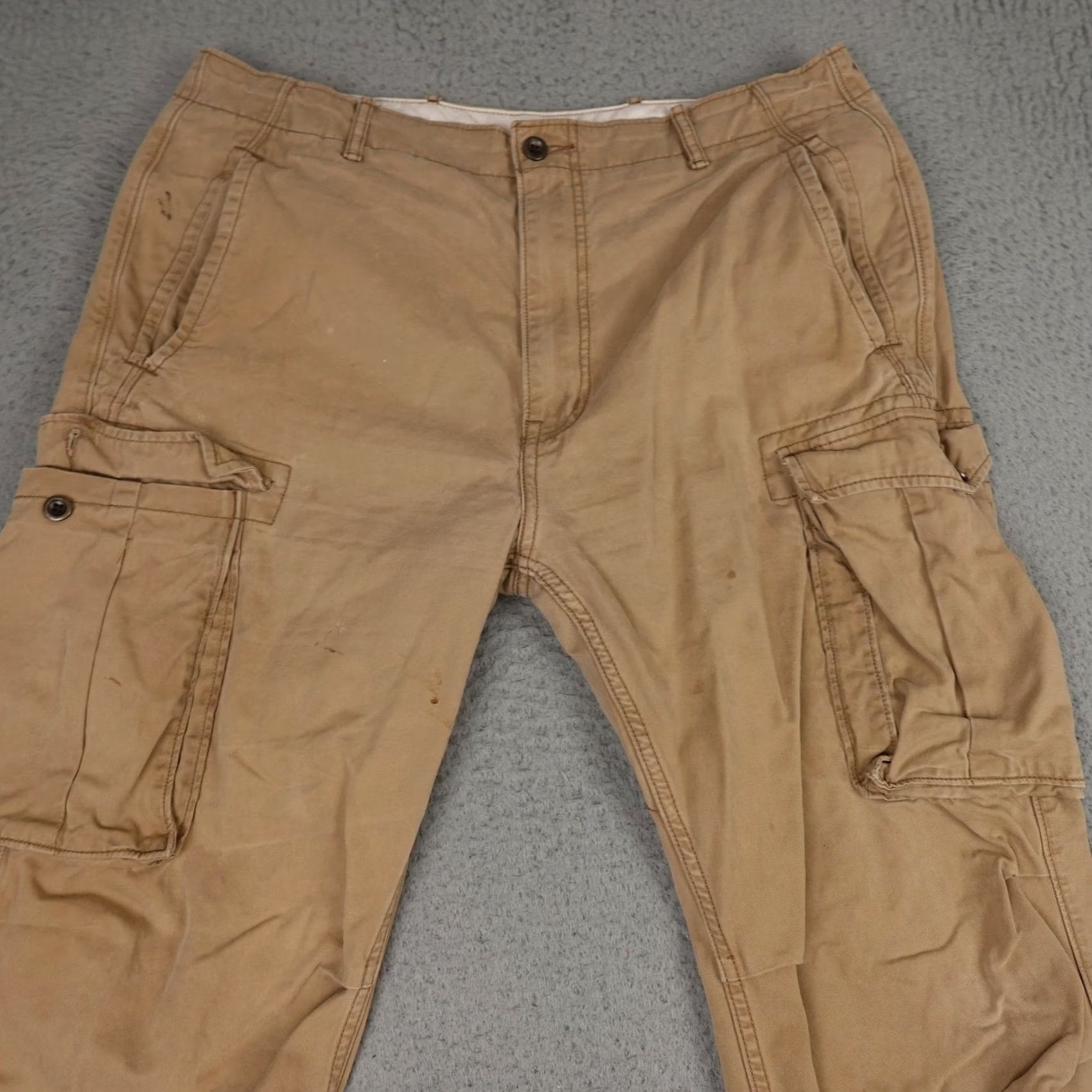 Levi's Levi's Pants Mens 36 Khaki Tan Cargo Utility Canvas Workwear Multi Pocket Grunge 90s Size US 36 / EU 52 - 4 Thumbnail