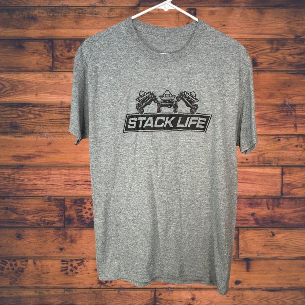 Other Jeep Triple Stack Life Grey Short Sleeve T-Shirt Medium Size M / US 6-8 / IT 42-44 - 1 Thumbnail