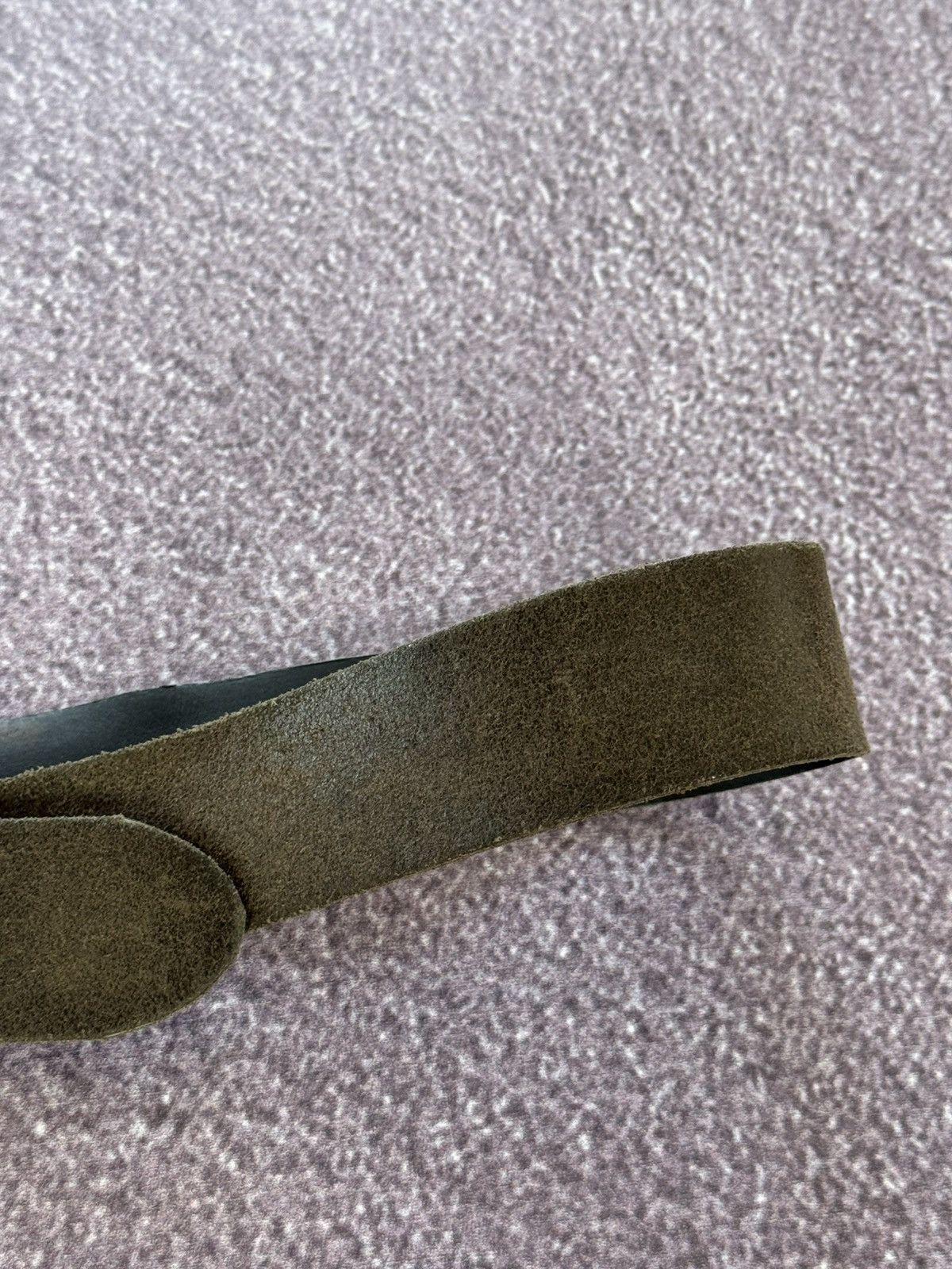 Hysteric Glamour Morgan Vintage 00s Big Metal Buckle Y2K Leather Belt Size ONE SIZE - 6 Thumbnail