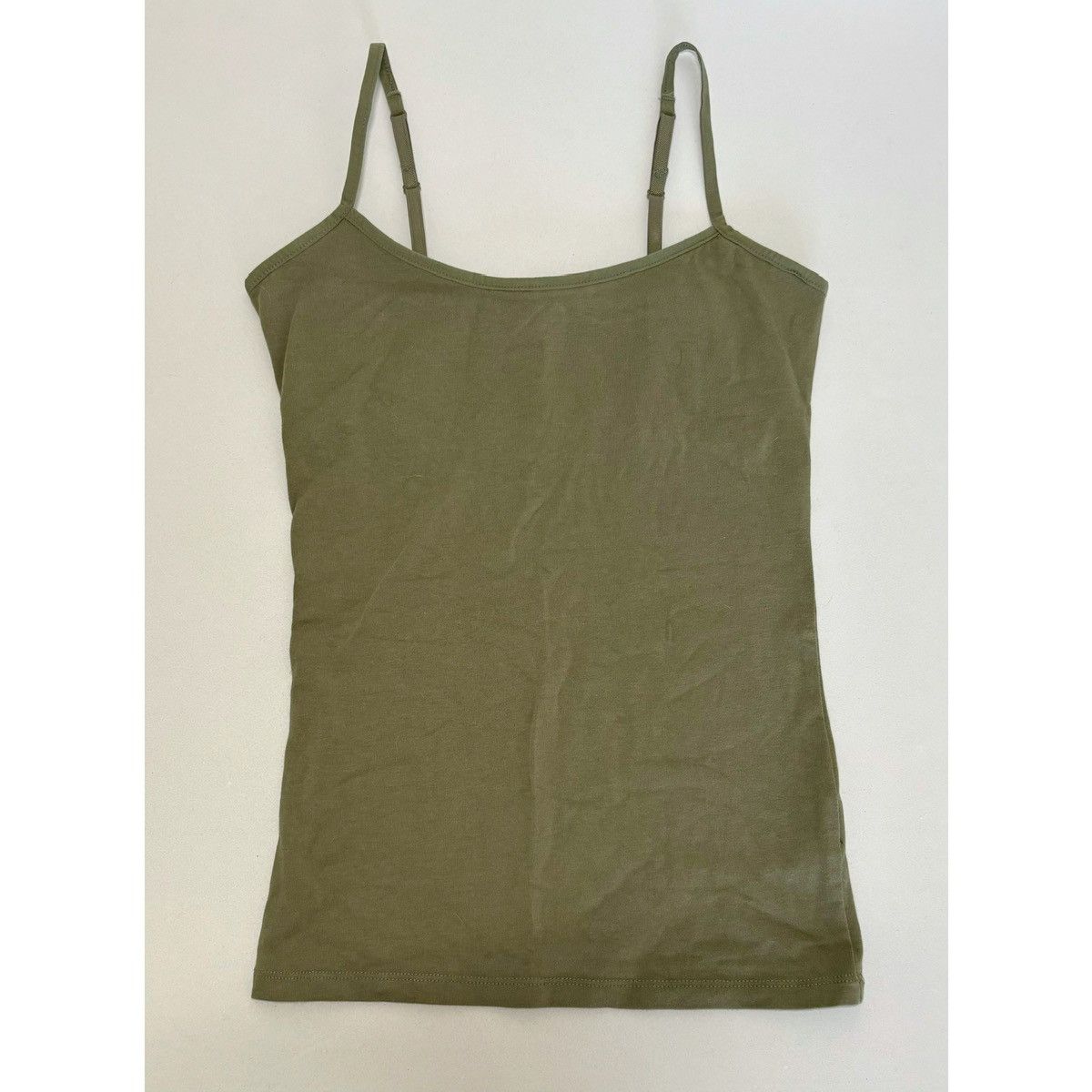 Sonoma SO Olive Green Shelf-Bra Cami Camisole Tank Top Shirt XS ✨ Size XS / US 0-2 / IT 36-38 - 2 Thumbnail