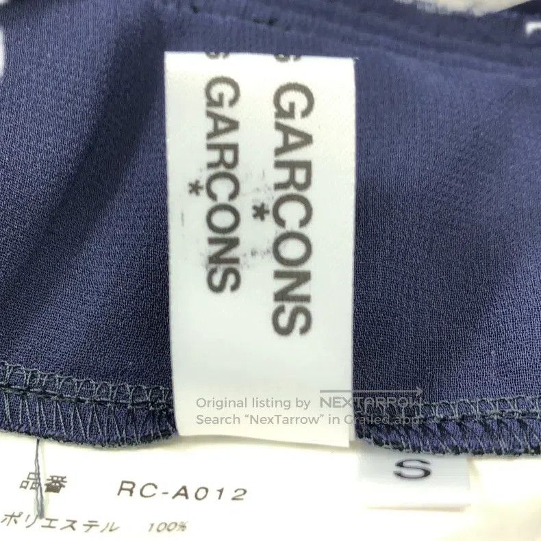 Comme des Garcons Comme Des Garcons Navy blue pleated chiffon halter long sk Size S / US 4 / IT 40 - 7 Thumbnail