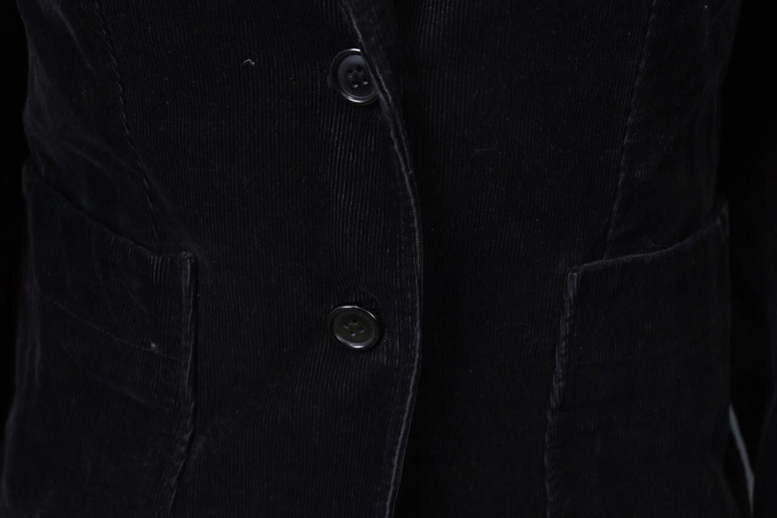 Lacoste Lacoste Black Cotton Corduroy Notch Blazer Jacket Size 38 Size M / US 6-8 / IT 42-44 - 5 Thumbnail