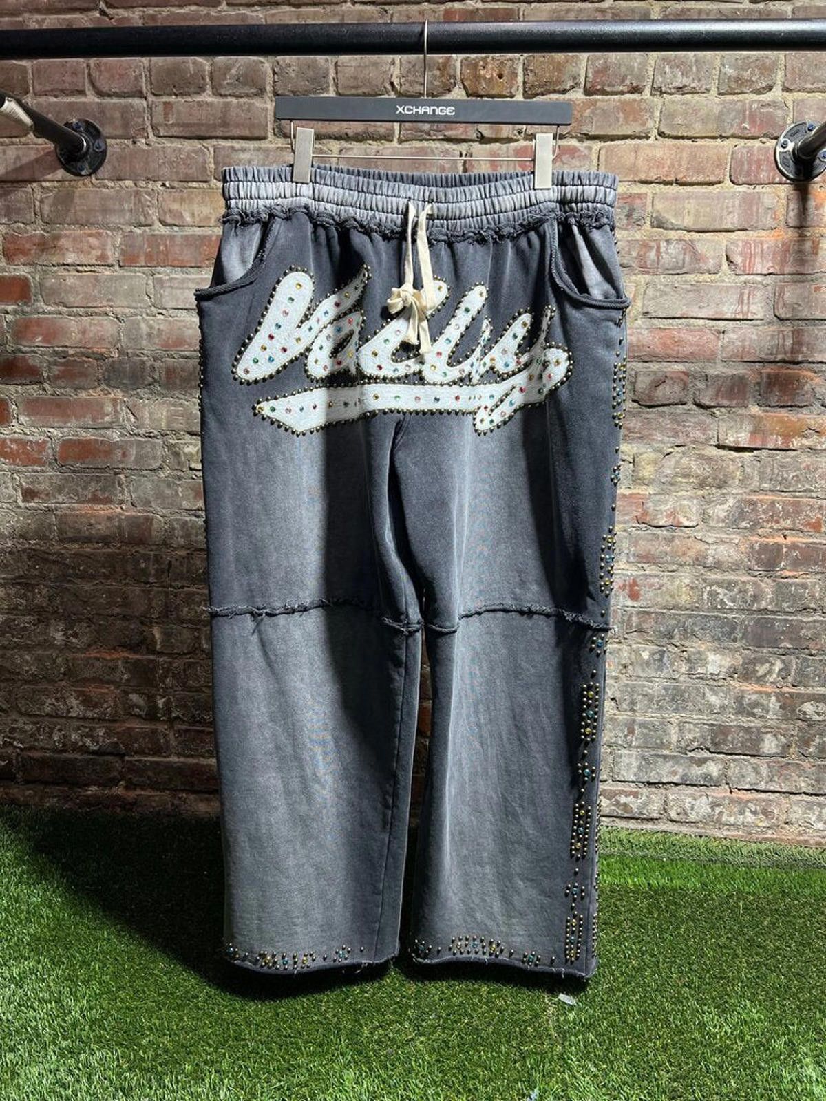 Vale Vale State Rhinestone Sweatpants Black Sz. XL Size ONE SIZE - 1 Thumbnail