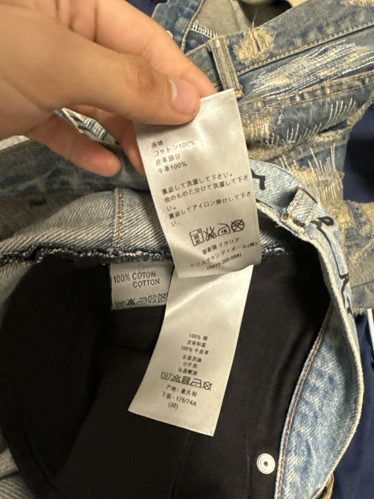 Dior × Kris Van Assche Dior SS15 Script and Scribble Denims Size US 31 - 12 Thumbnail
