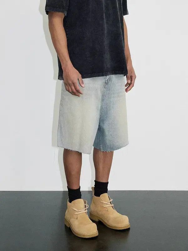 Japanese Brand VIBE Street washed hip hop skateboard denim shorts Size US 34 / EU 50 - 3 Thumbnail