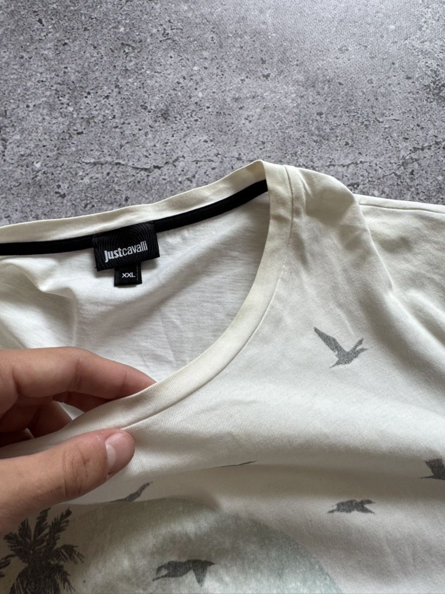 Just Cavalli 🔥JUST CAVALLI BEACH LOGO T-SHIRT SS2010 Size US XXL / EU 58 / 5 - 9 Thumbnail