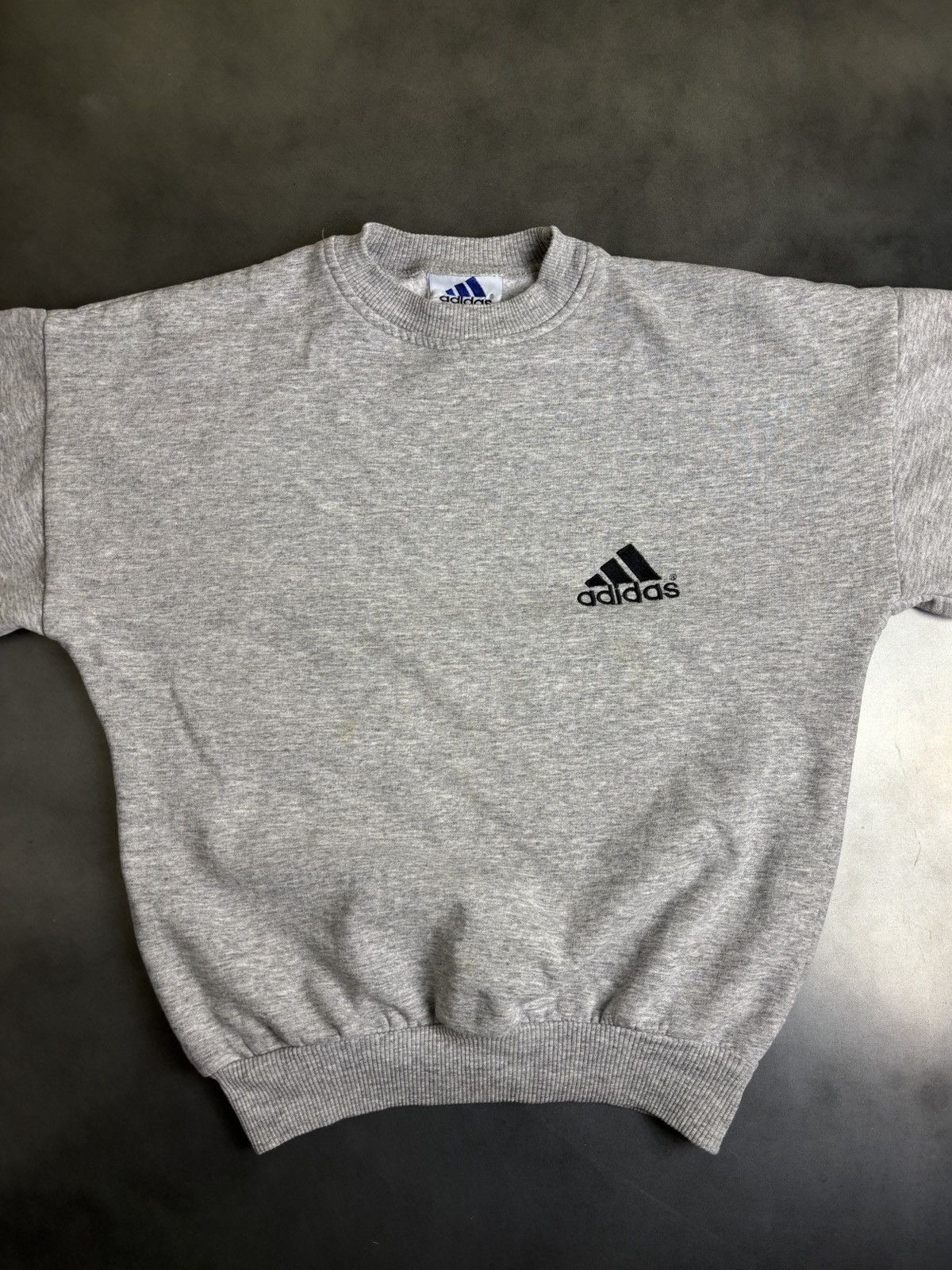 Adidas × Vintage 1990s Adidas Sweatshirt Vintage Crewneck Pullover Gray Blank Size US XS / EU 42 / 0 - 4 Thumbnail