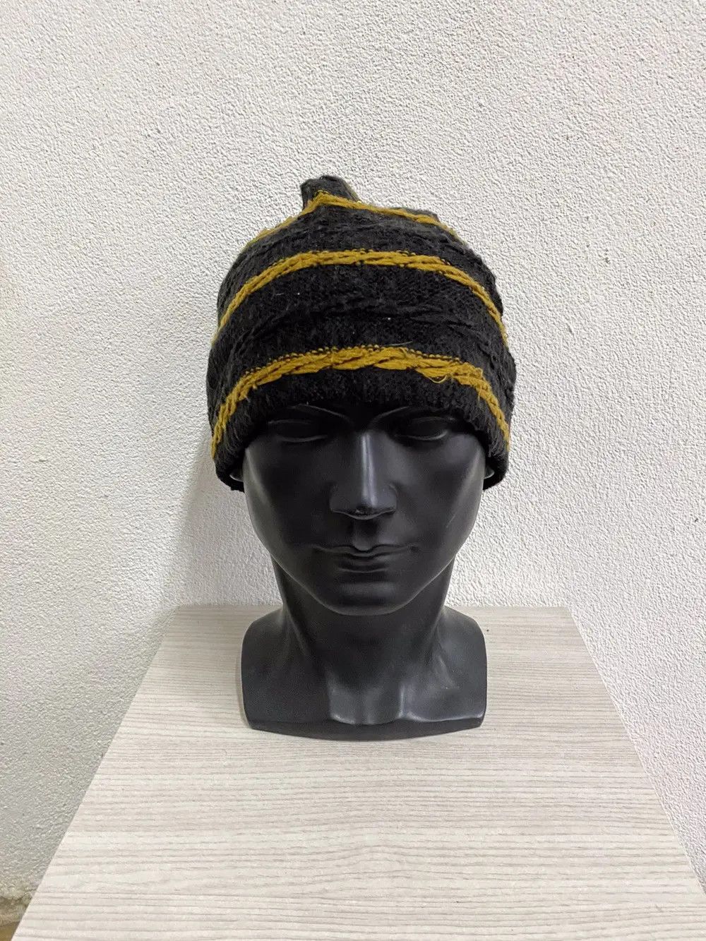 CA4LA Ca4la Knit Stripe Design Beanie Hat Size ONE SIZE - 3 Thumbnail