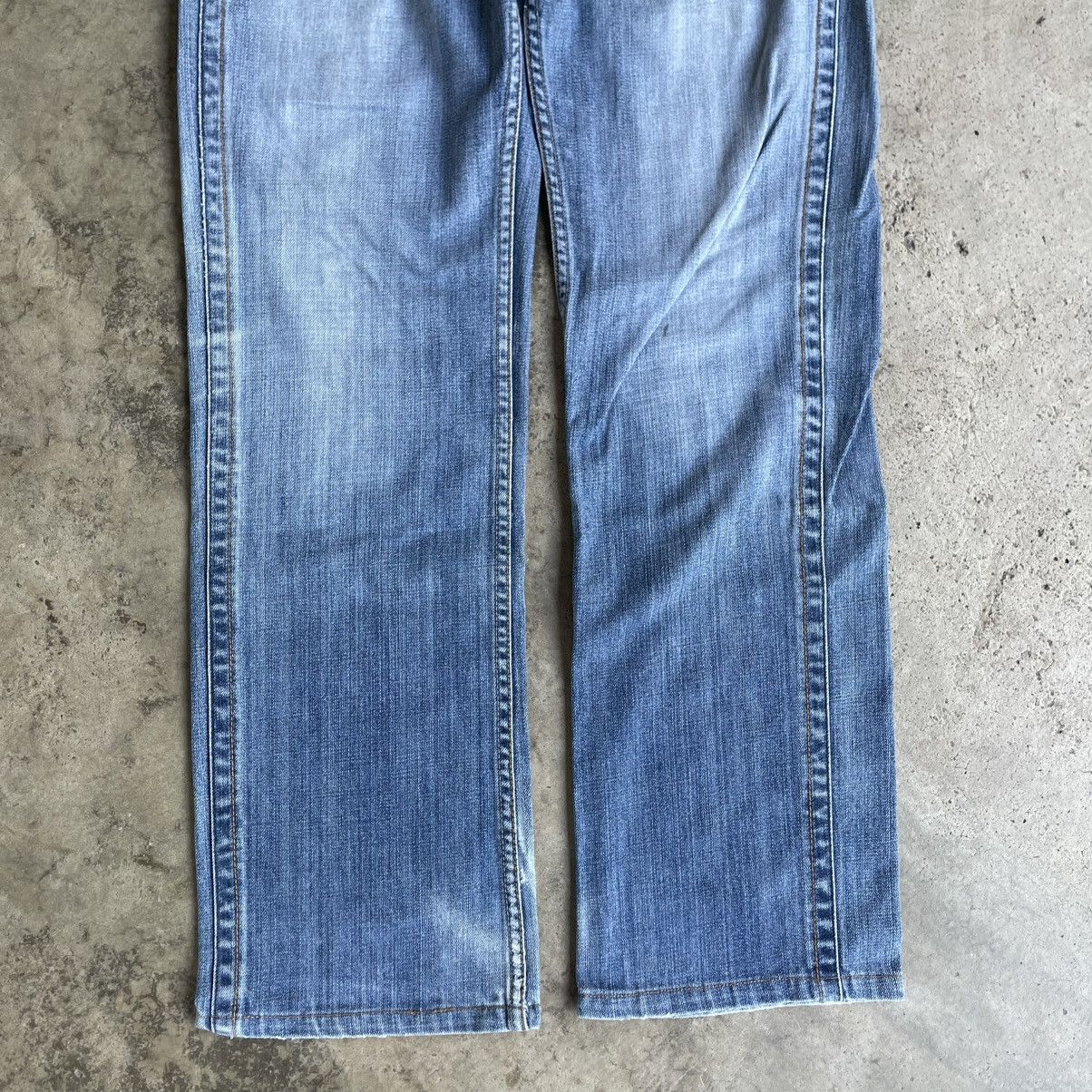 Bluer Denim 🔥🇯🇵Blue Denim Garments Union Made Ripped Distress Denim Jeans Size US 31 - 3 Thumbnail
