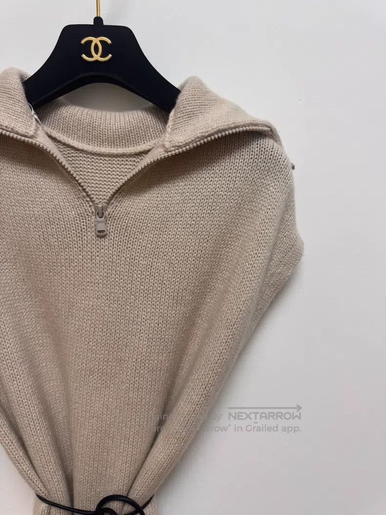 Brunello Cucinelli Brunello Cucinelli Beige Cashmere Dress, Wearable Inside O Size S / US 4 / IT 40 - 3 Thumbnail