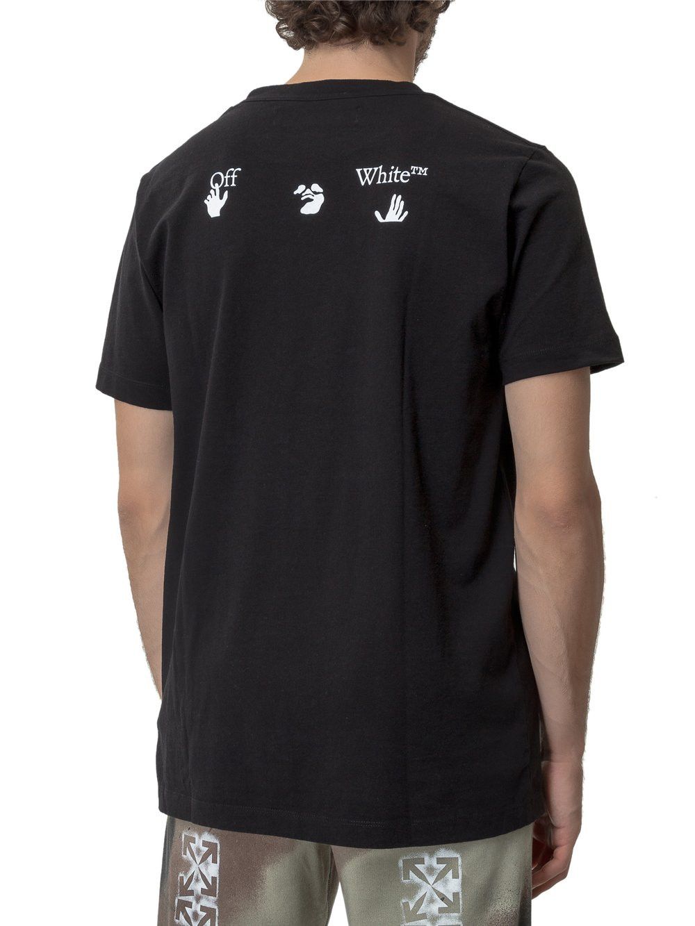 Off-White Black Swimming Man Big Logo T-Shirt Size XXS / US 00 / IT 34 - 3 Thumbnail