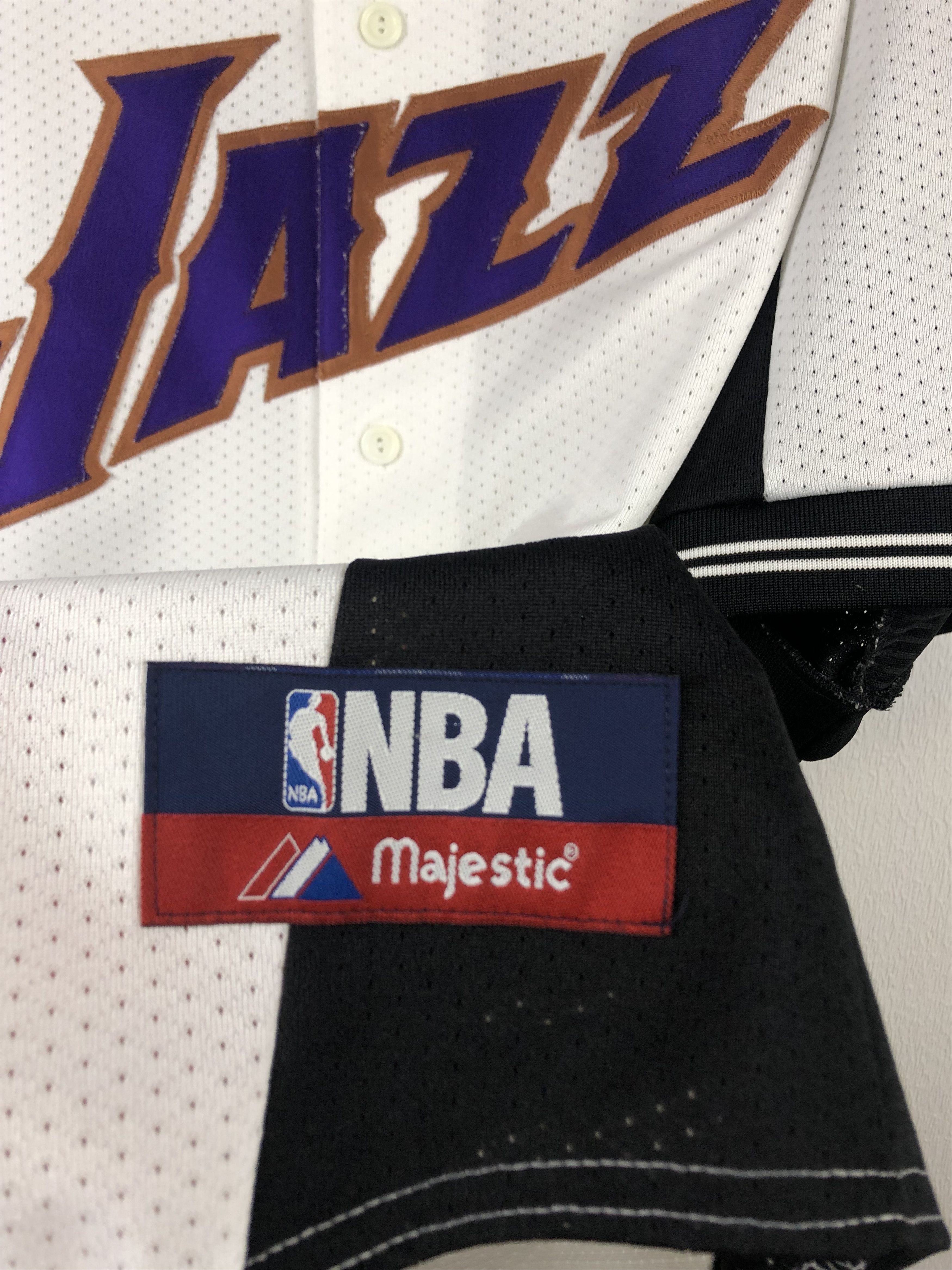 NBA × Vintage Vintage 90s Utah Jazz NBA Jersey Shirt Majestic Rare Size US XL / EU 56 / 4 - 5 Thumbnail