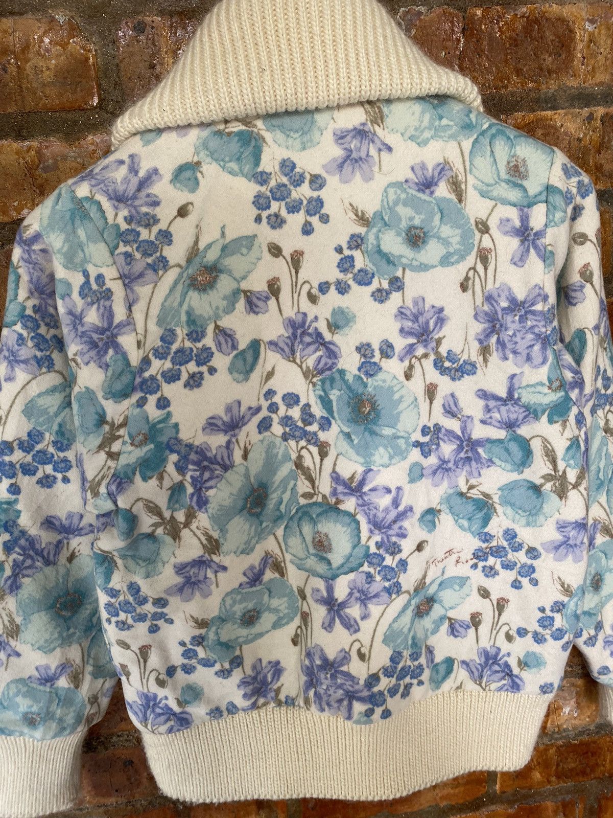 If Six Was Nine × Japanese Brand Vtg Theatre Products japan large shawl colar floral wool Size M / US 6-8 / IT 42-44 - 8 Thumbnail