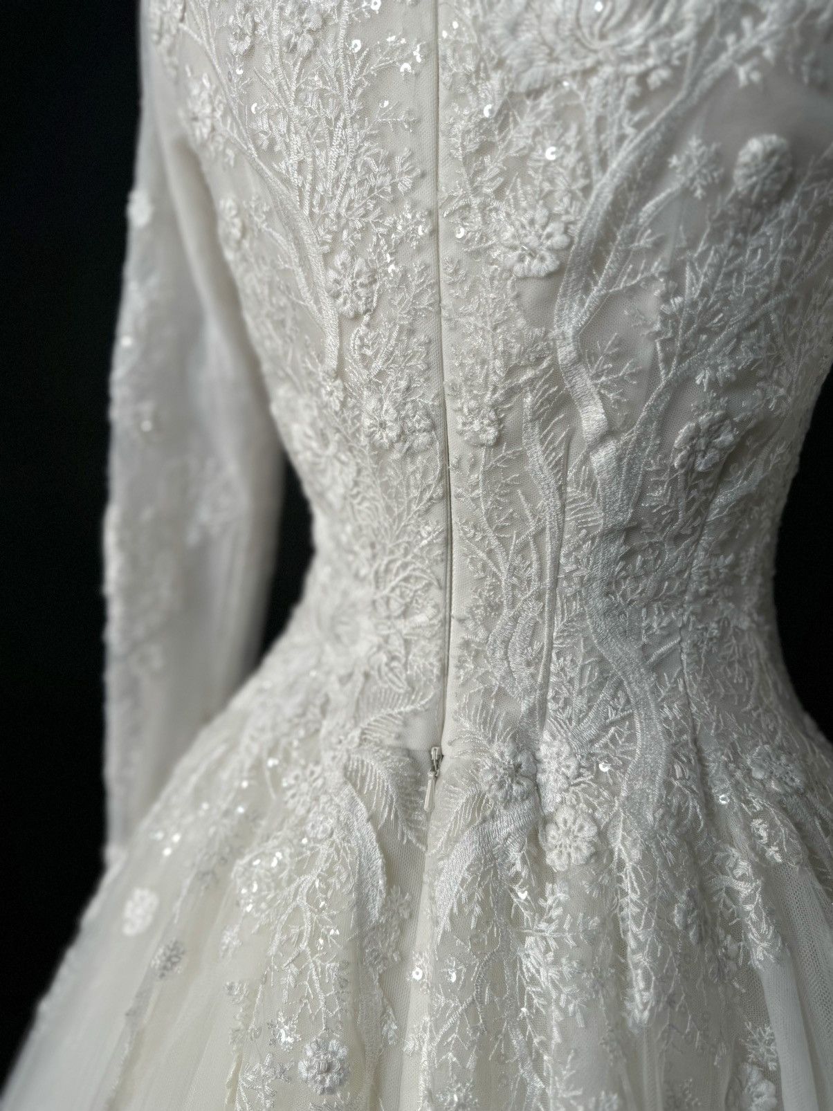 Other Preloved US 6 Anna Augusta Long Sleeve Wedding Dress Size M / US 6-8 / IT 42-44 - 7 Thumbnail