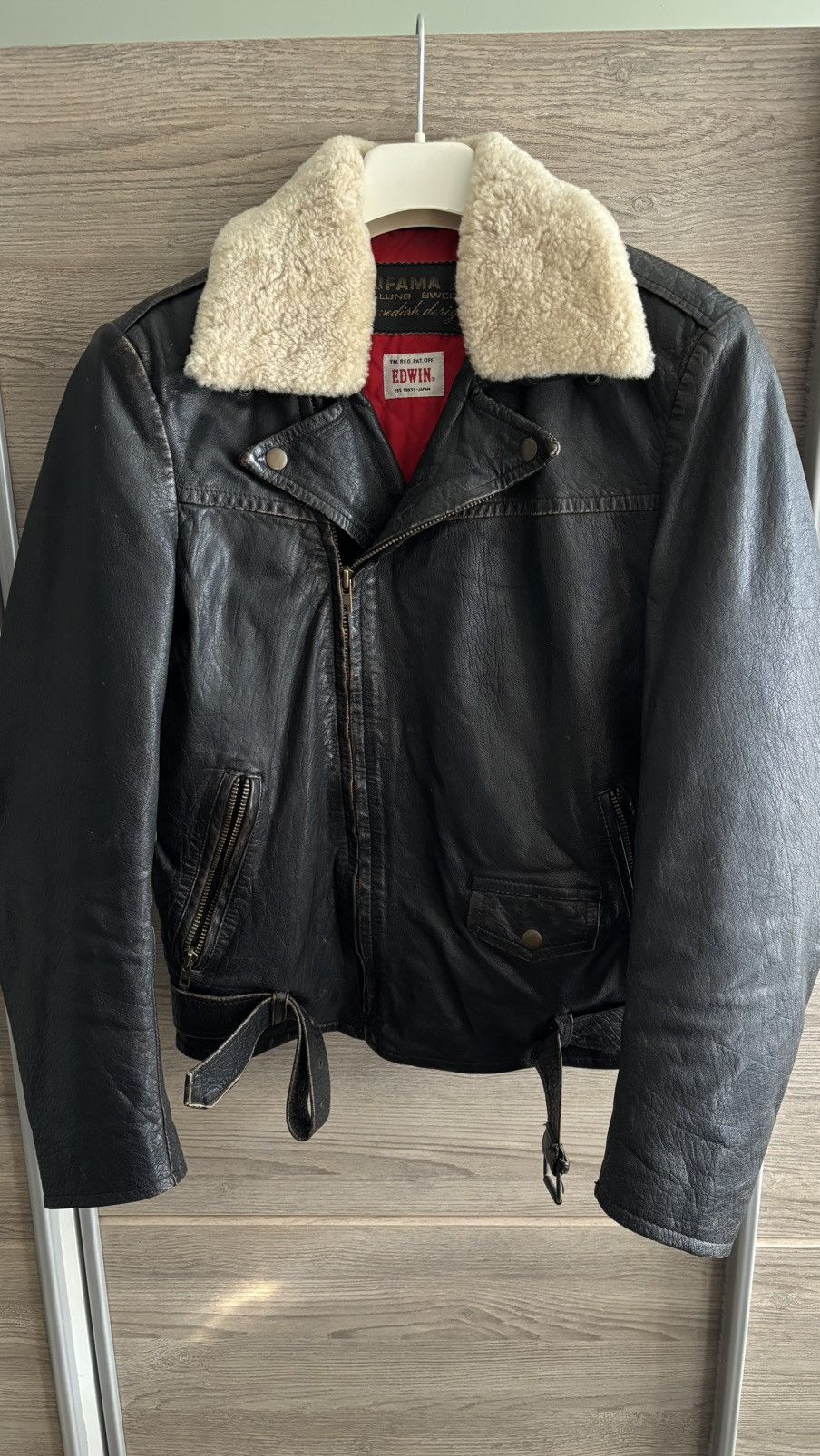 Edwin x Jofama Airman Leather Jacket