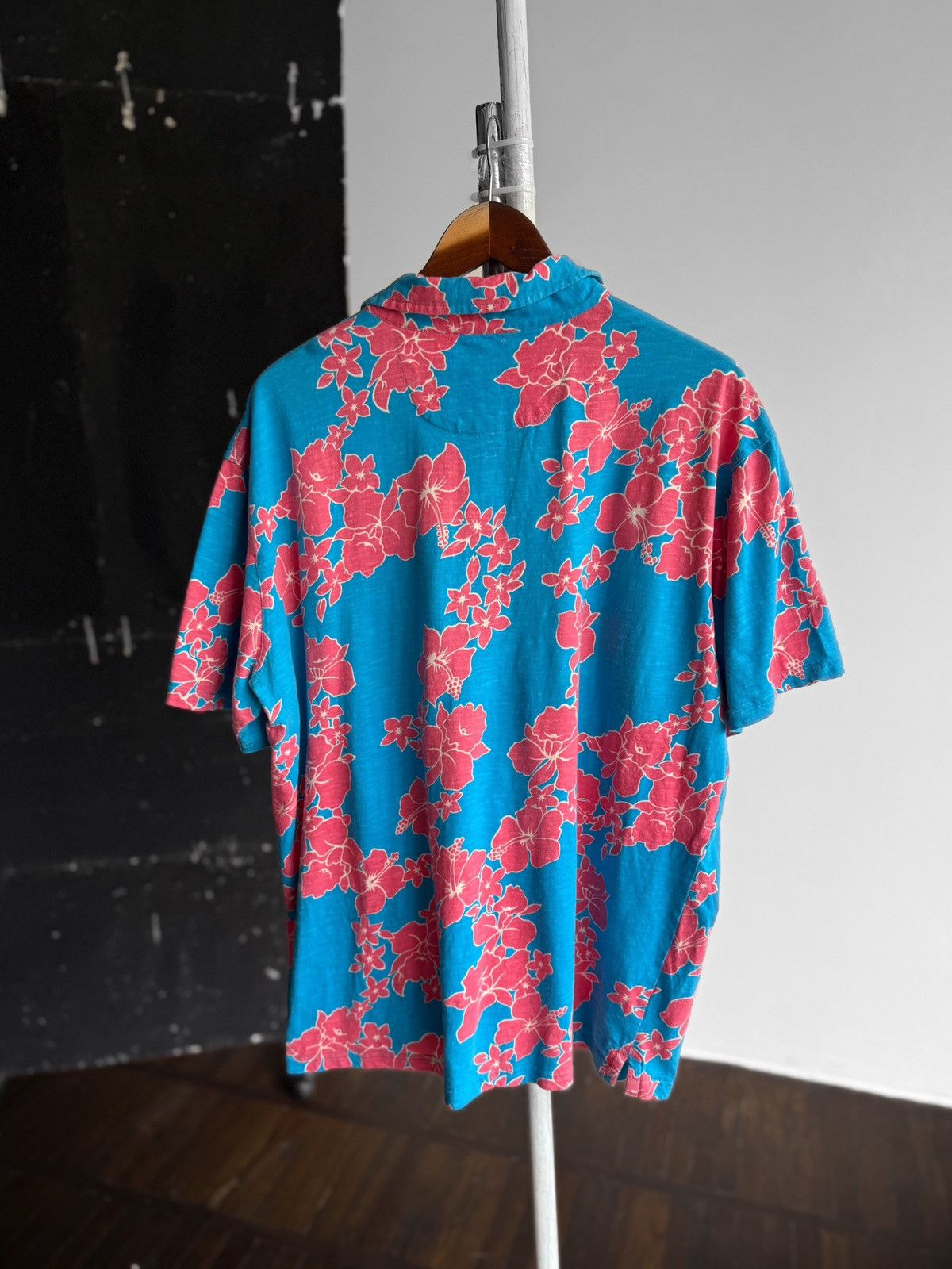 Tori Richard Tori Richard Mens Floral Hibiscus Print Cotton Polo Shirt Size US XXL / EU 58 / 5 - 2 Thumbnail