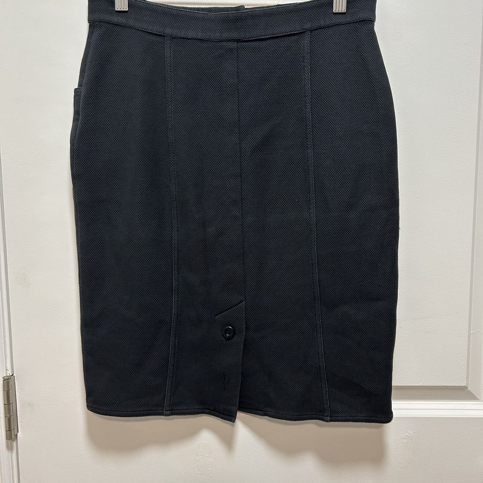 Chanel Chanel Vintage Linen Blend Wool Button Front Pencil Skirt Bu Size 26" / US 2 / IT 38 - 11 Thumbnail