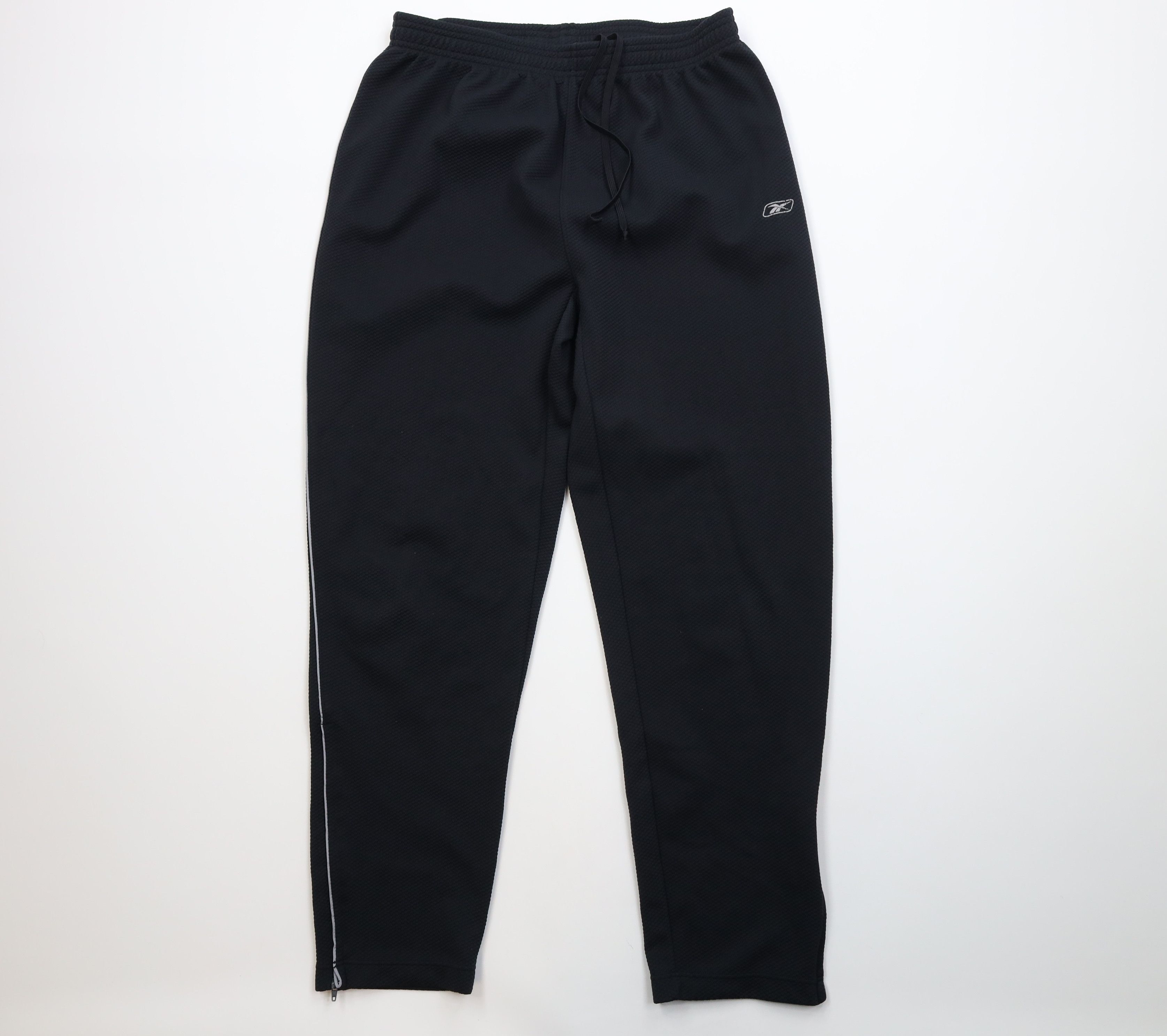 Reebok Vintage Reebok Thermal Waffle Knit Sweatpants Pants Black Size US 36 / EU 52 - 1 Thumbnail