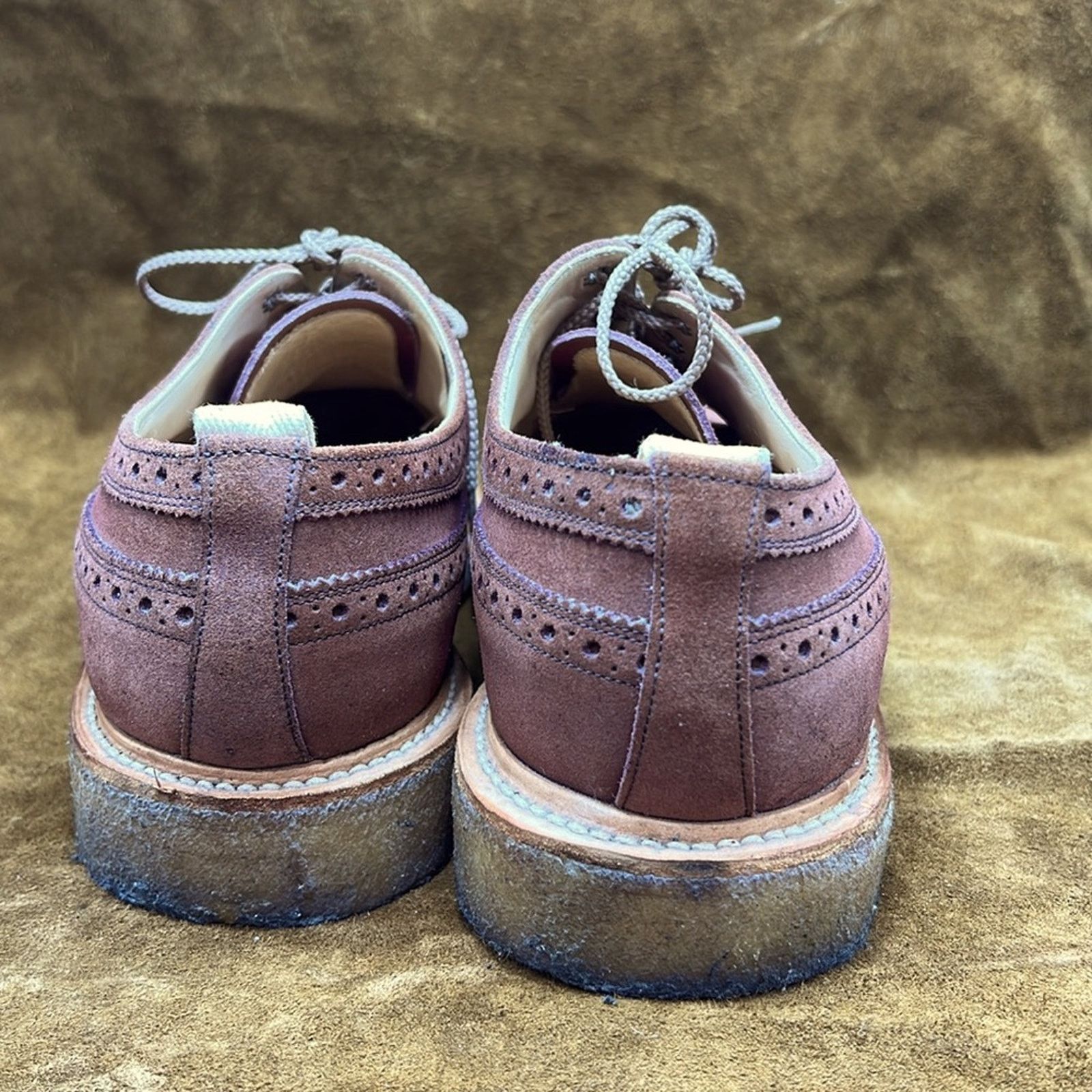Other End Hunting CO. By Trickers Suede Wingtip Shoes Size US 11 / EU 44 - 6 Thumbnail