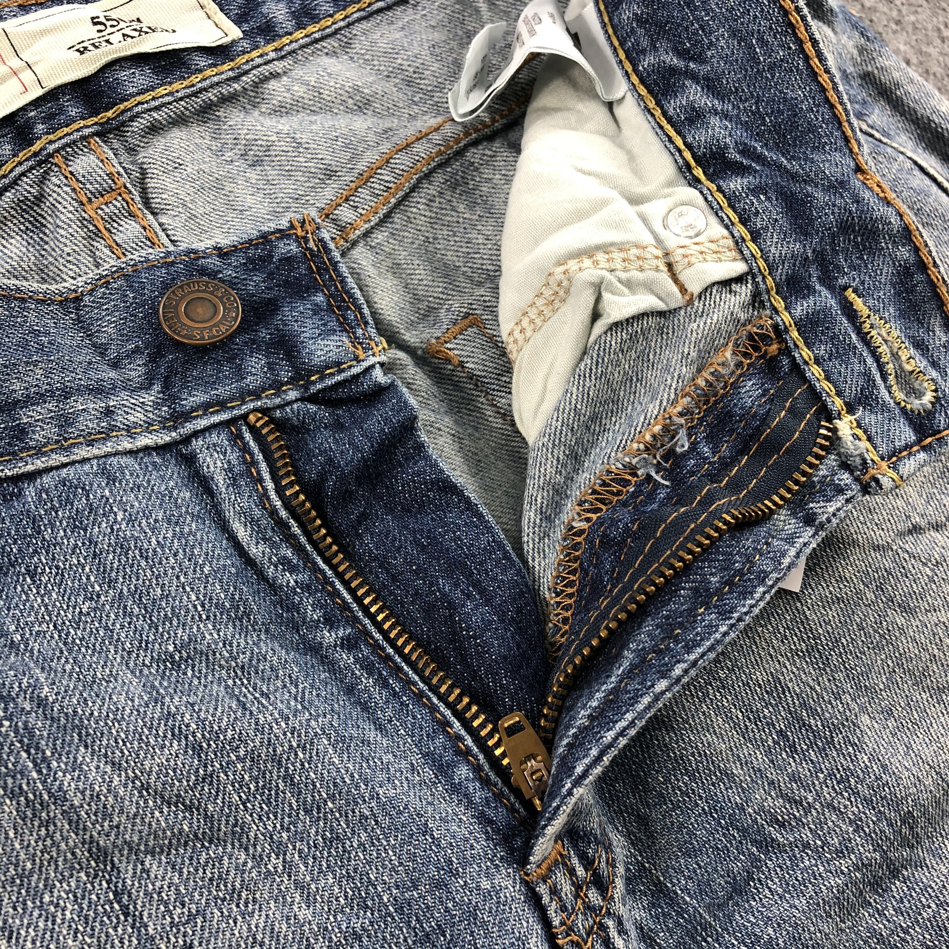 Levi's × Vintage Vintage Distress Levis Jeans Lot 550-JM771 Size US 30 / EU 46 - 7 Thumbnail