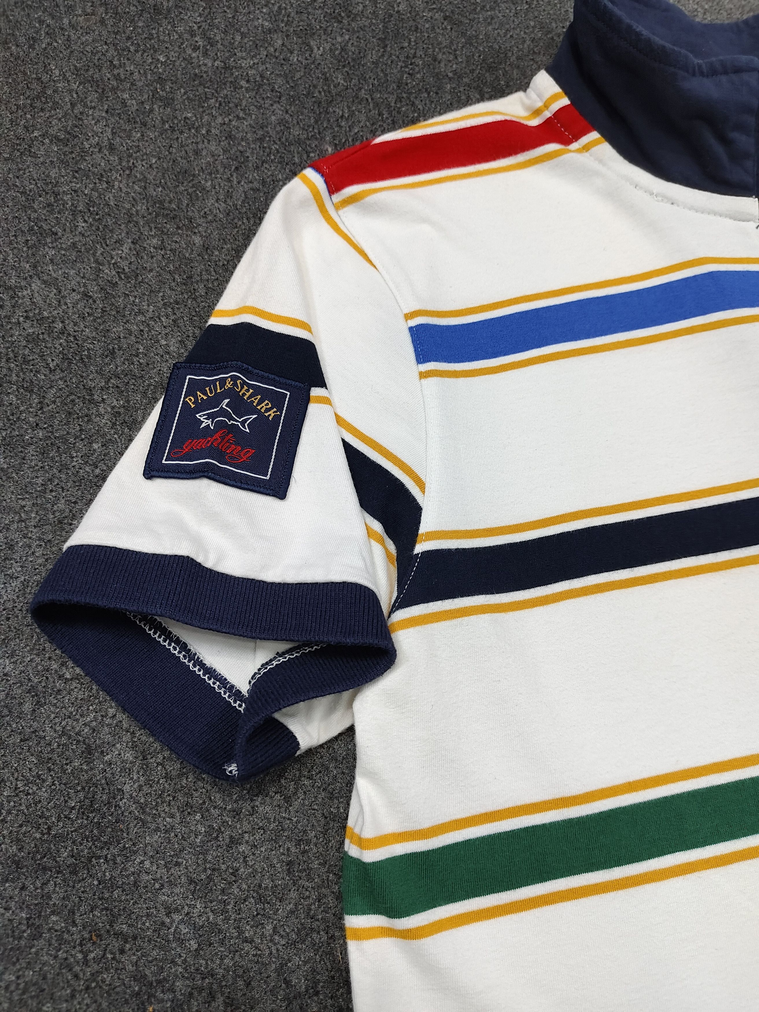 Paul & Shark Paul & Shark- Royal Yacht Club Multicolor Striped Half Zip Size L / US 10 / IT 46 - 3 Thumbnail