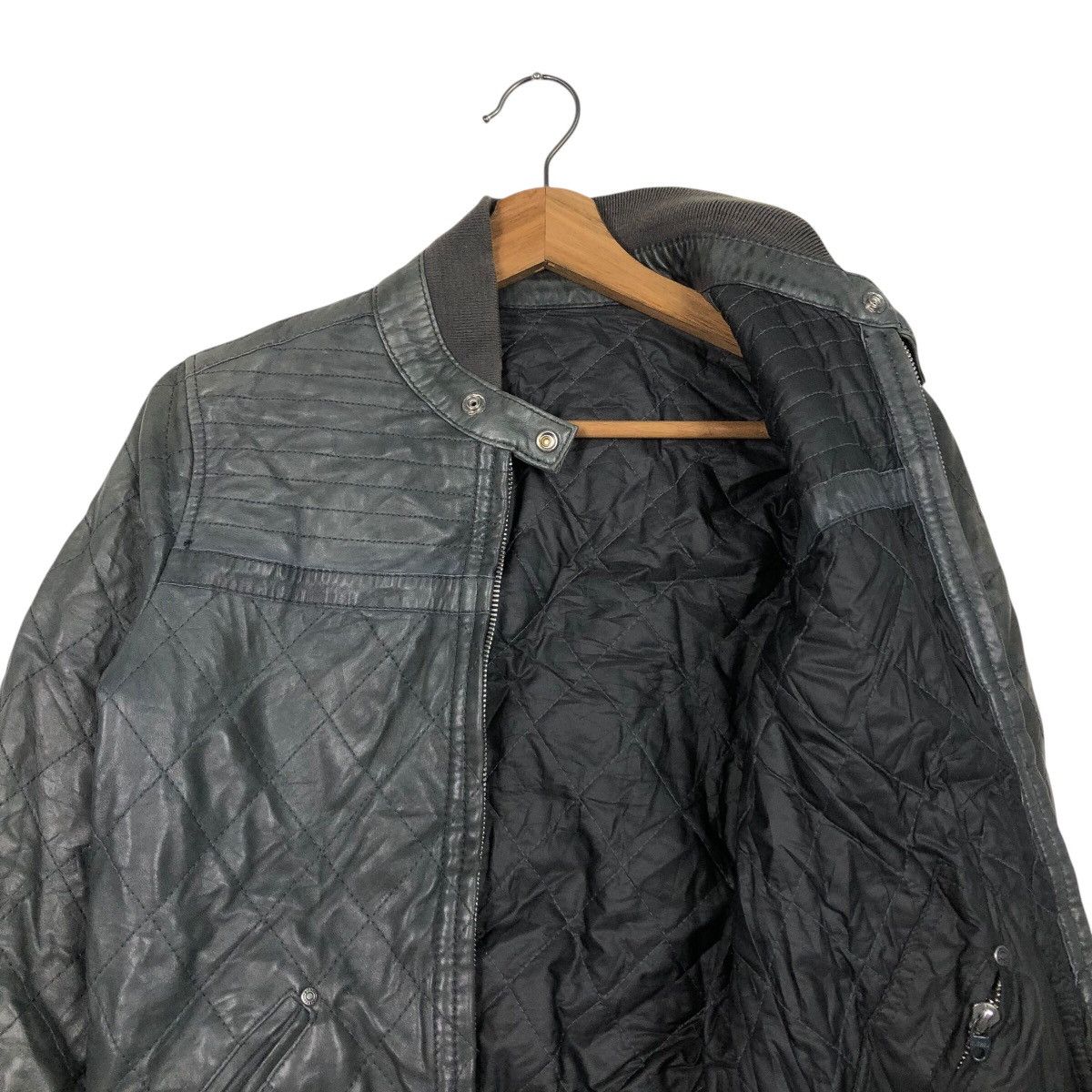 Diesel 📌Rich Black Biker Leather Jacket Diesel Bondage Design Size US XS / EU 42 / 0 - 13 Thumbnail