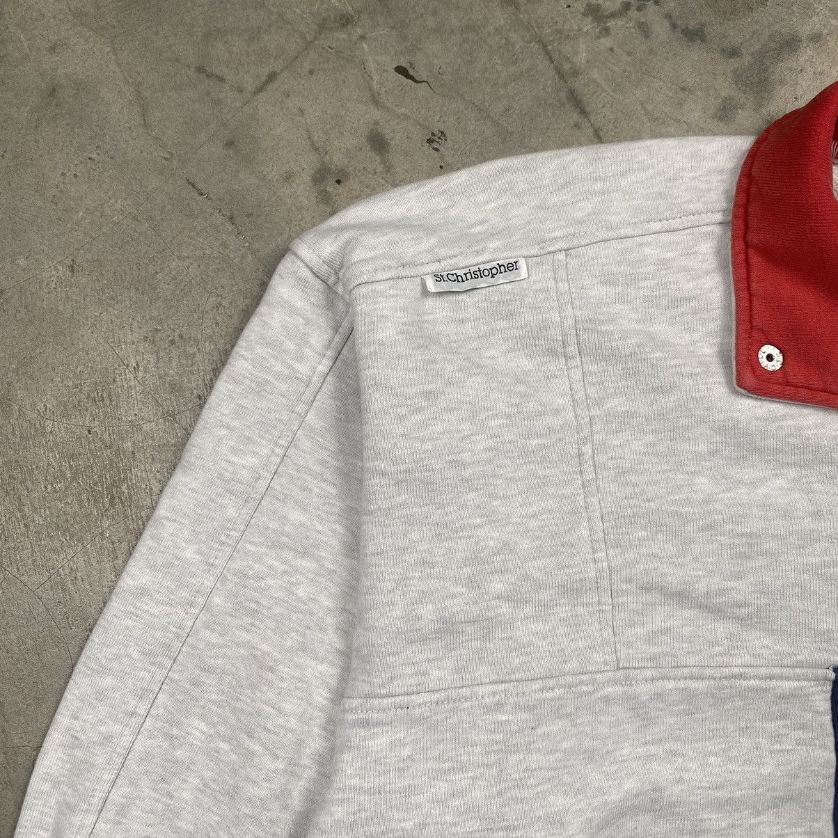 Japanese Brand × Vintage St Christopher Halfbutton Sweatshirt Size US M / EU 48-50 / 2 - 4 Thumbnail
