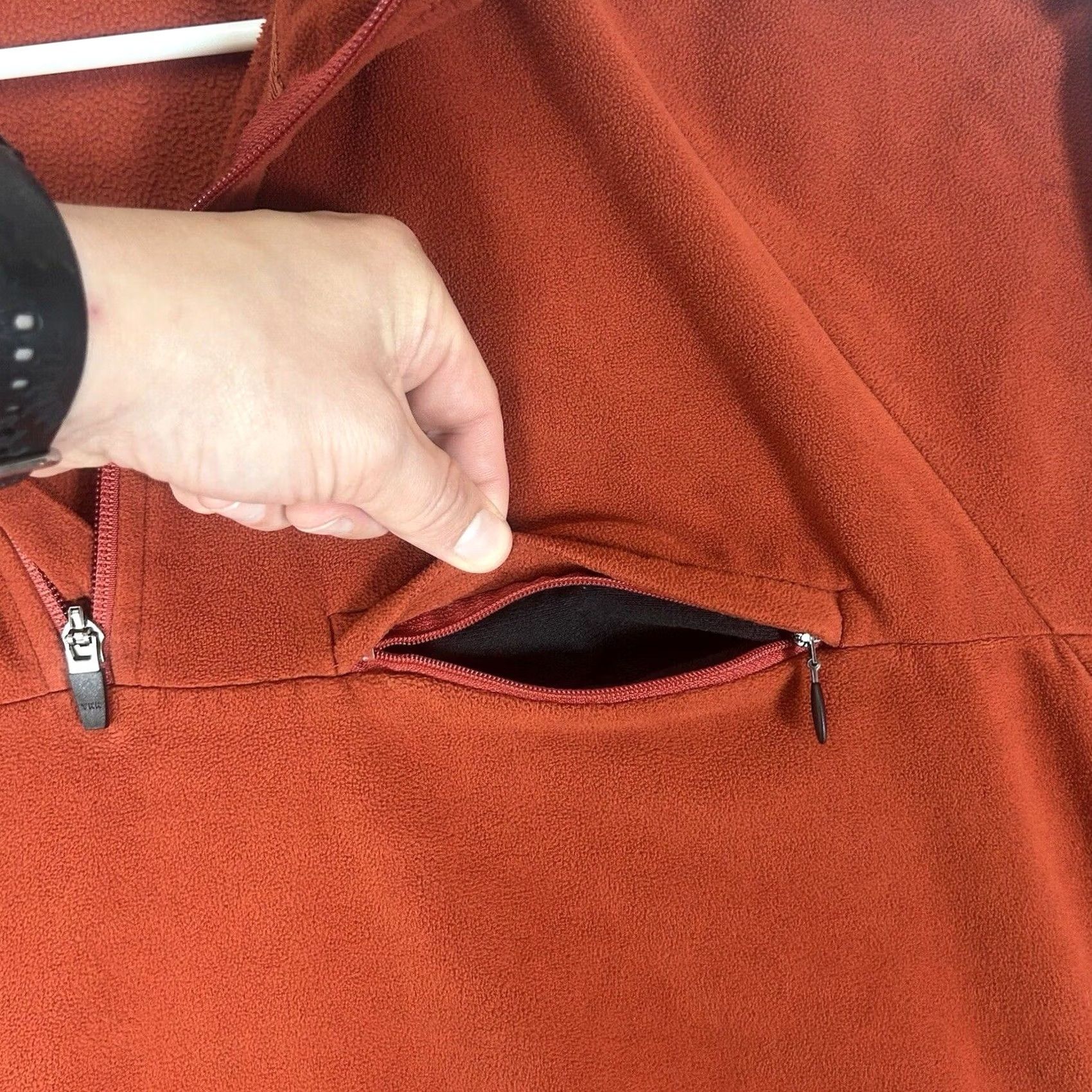 Vintage Cabela's 1/4 Zip Fleece Pullover Mens XL Orange Outdoor Hiking Comfort Logo Shirt Size US XL / EU 56 / 4 - 6 Thumbnail