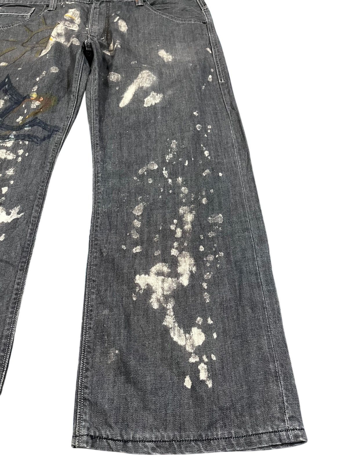 LVC × Levi's × Levi's Vintage Clothing Vintage Levis 569 Paint Splatter Mural Denim Size US 43 - 3 Thumbnail