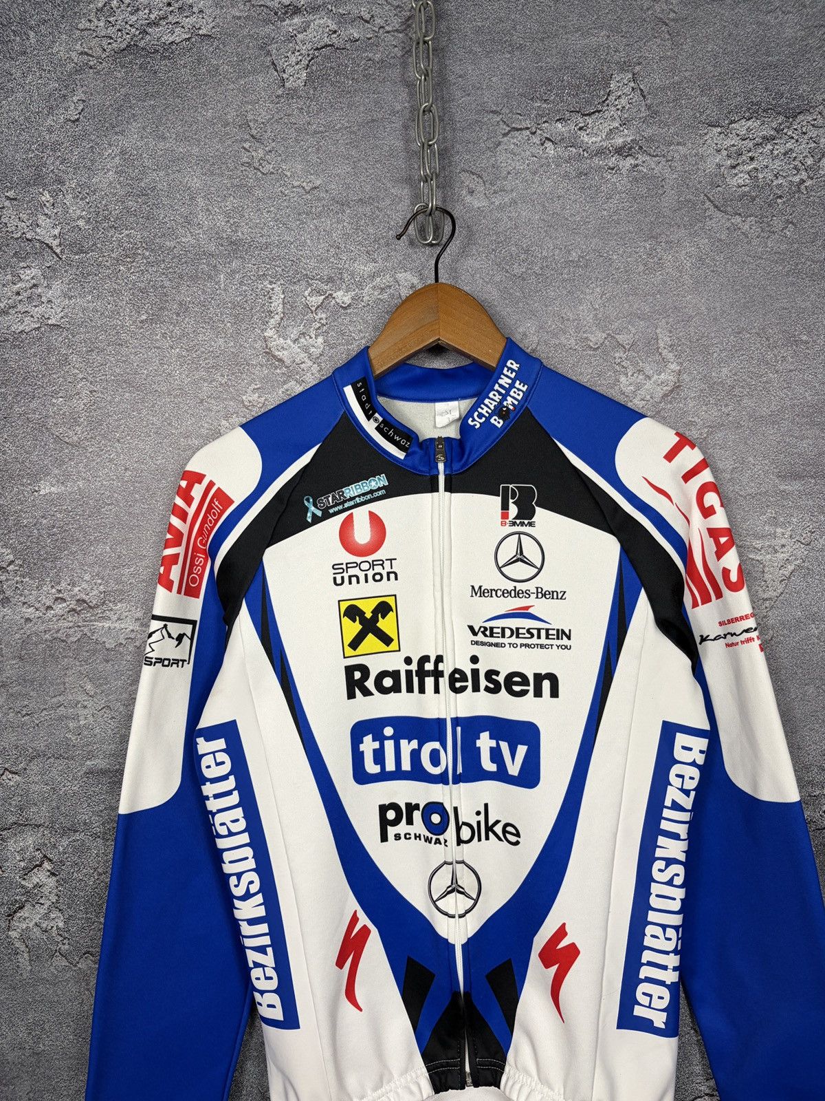 Bicycle Biemme Vintage Bicycle Jersey Long Sleeve Mercedes Benz Size US M / EU 48-50 / 2 - 2 Thumbnail