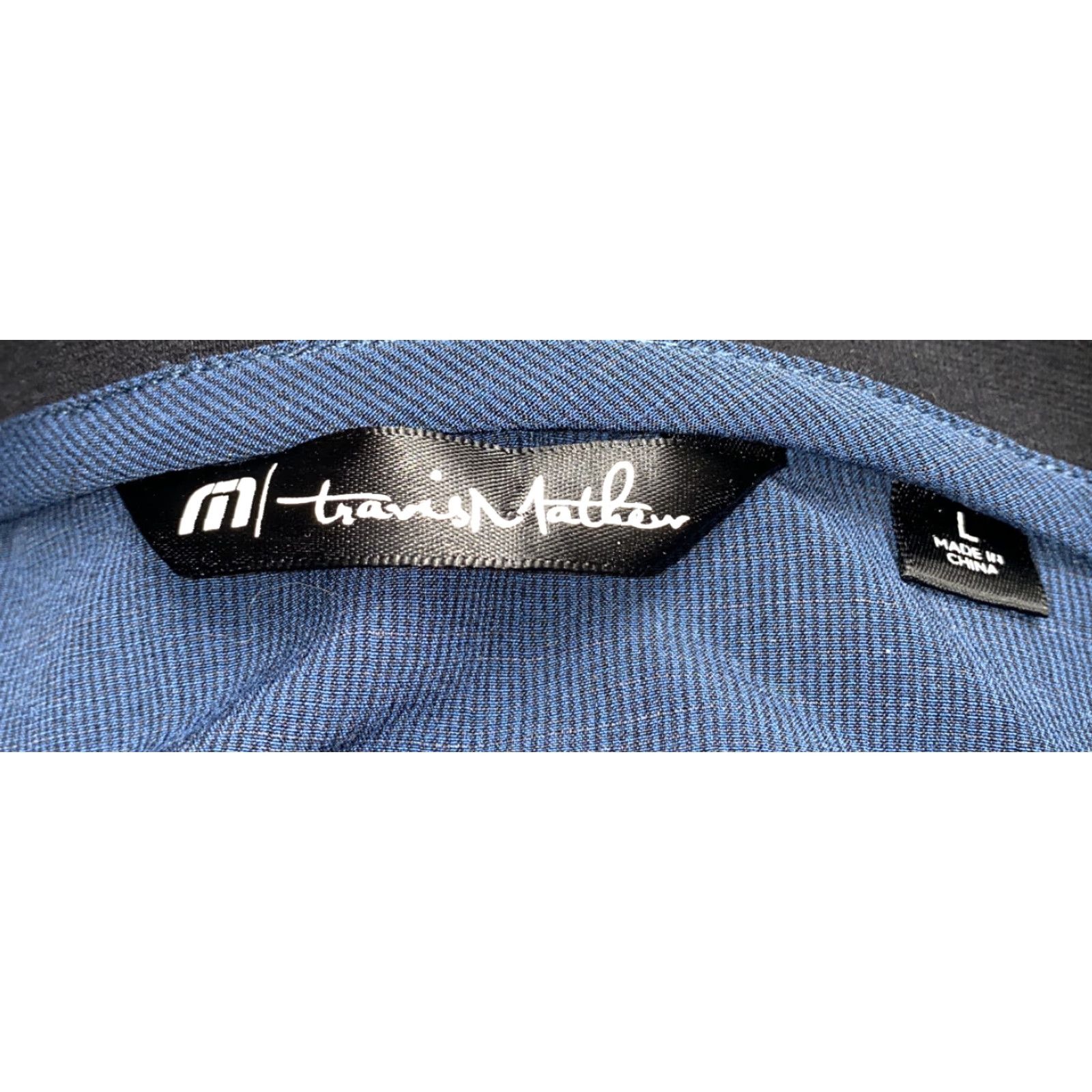 TravisMathew Travis Mathew Mens Jacket Full Zip Size L Blue Polyester Blend Regular Solid Coat? Size US L / EU 52-54 / 3 - 6 Thumbnail