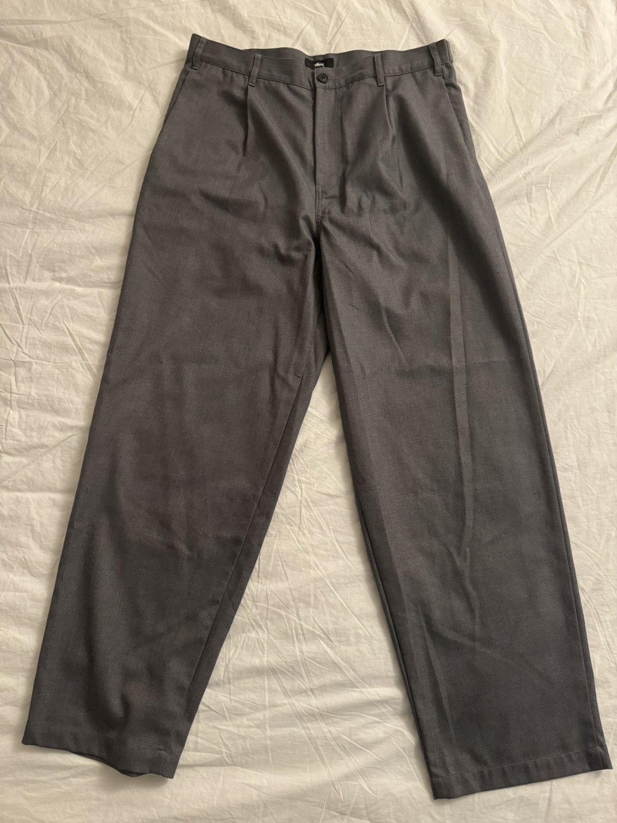 Stussy Stussy gray volume trousers Size US 34 / EU 50 - 1 Thumbnail