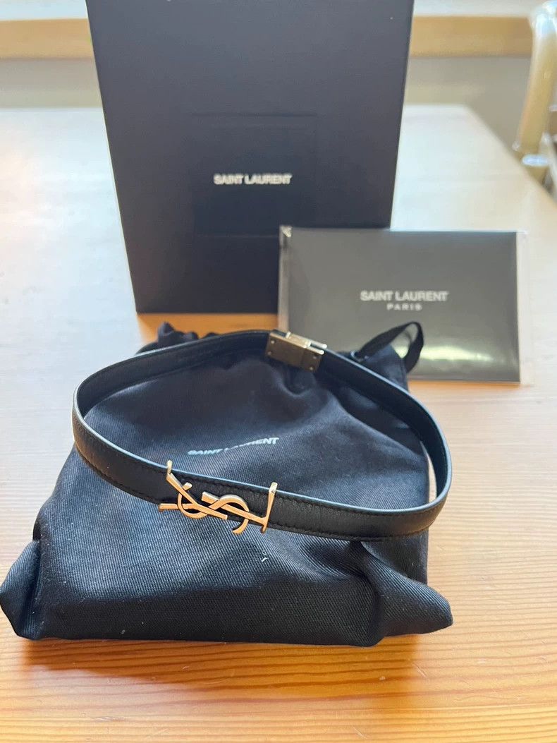Saint Laurent Paris Saint Laurent Paris Leather double wrap bracelet Size ONE SIZE - 2 Thumbnail