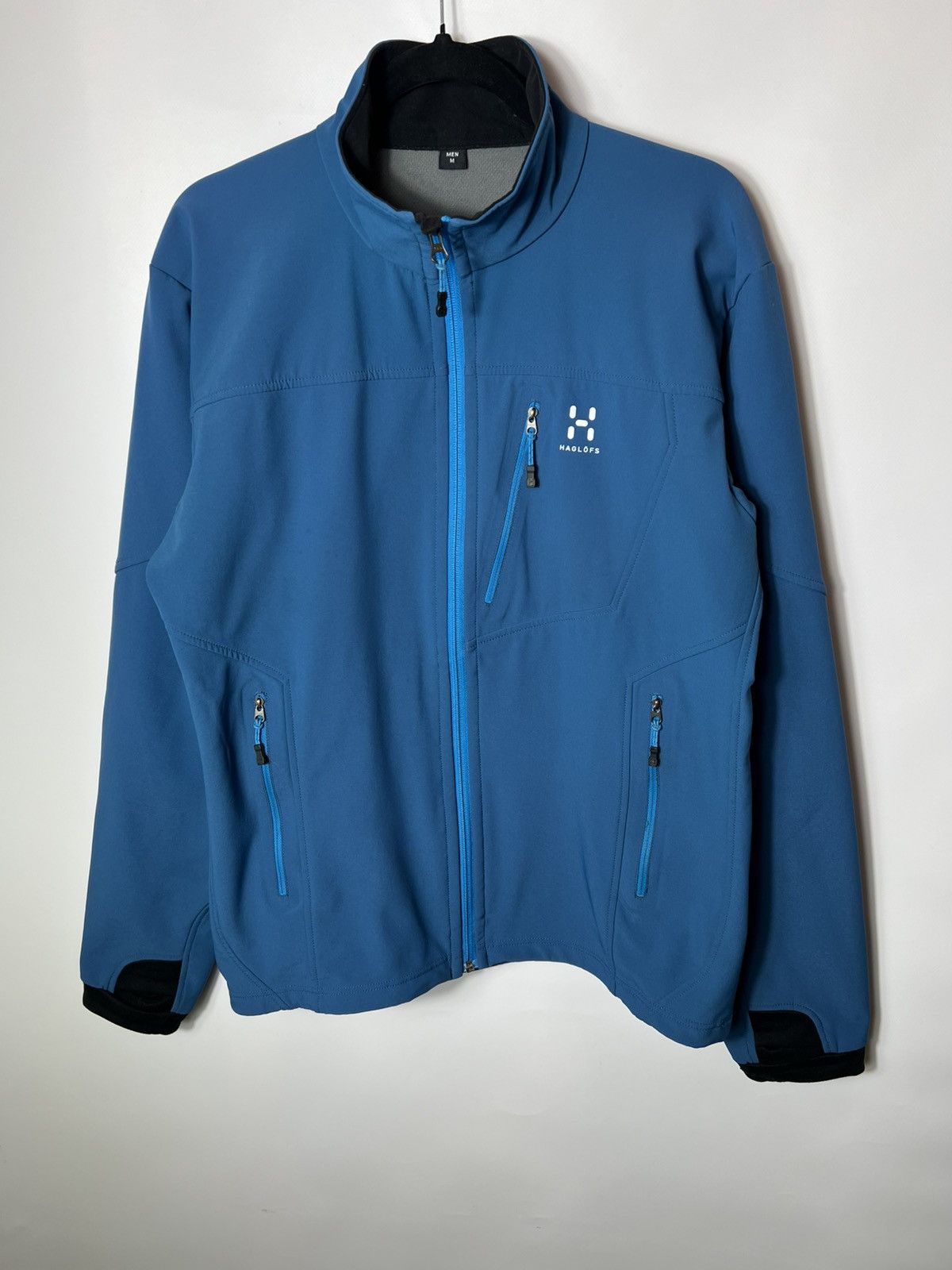 Haglofs Vintage Haglofs Bioga Shell Jacket Blue Outdoor Trekking Size US M / EU 48-50 / 2 - 1 Thumbnail
