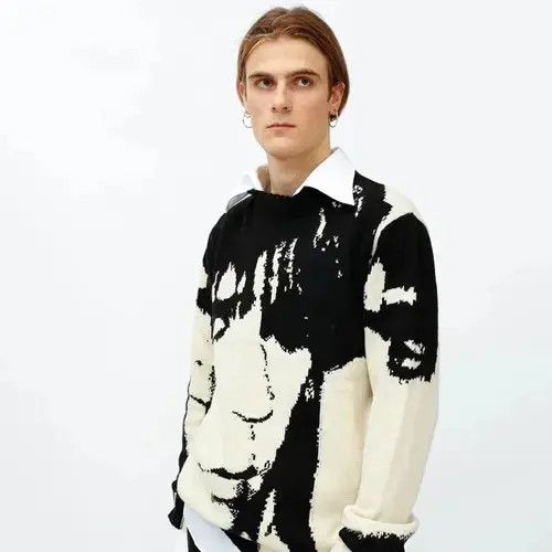 Japanese Brand × Vintage PUNK Knitwear Crewneck Size US XL / EU 56 / 4 - 3 Thumbnail