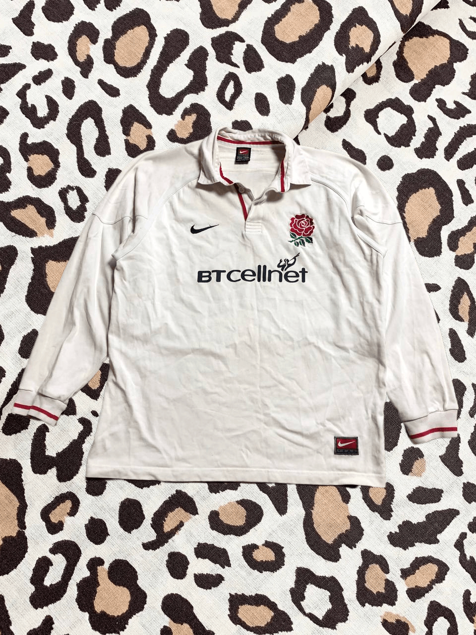 Nike England Home Rugby Shirt Vintage Nike Long Sleeve Size XL Size US XL / EU 56 / 4 - 1 Thumbnail