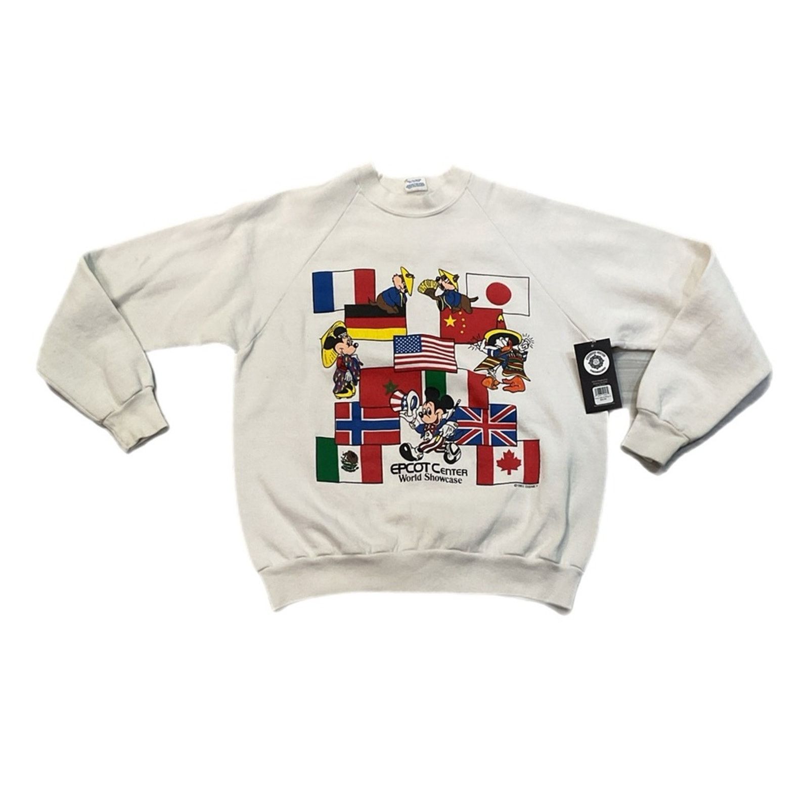 Disney Vintage 90s Walt Disney World Epcot Sweatshirt crewneck Size US XL / EU 56 / 4 - 1 Thumbnail