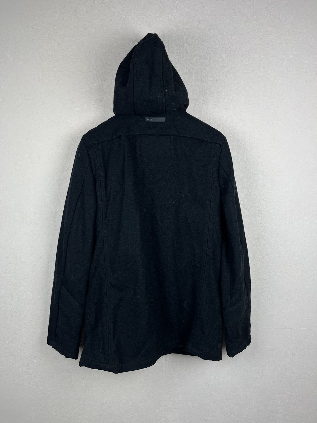 G-Star G Star Wool Hooded Coat Jacket Black Size L Size US L / EU 52-54 / 3 - 3 Thumbnail